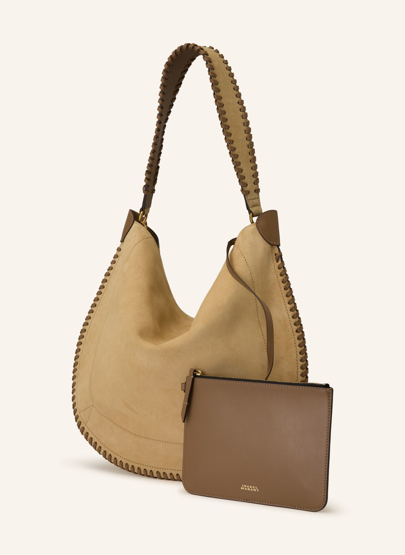 ISABEL MARANT Beuteltasche OSKAN: CAMEL