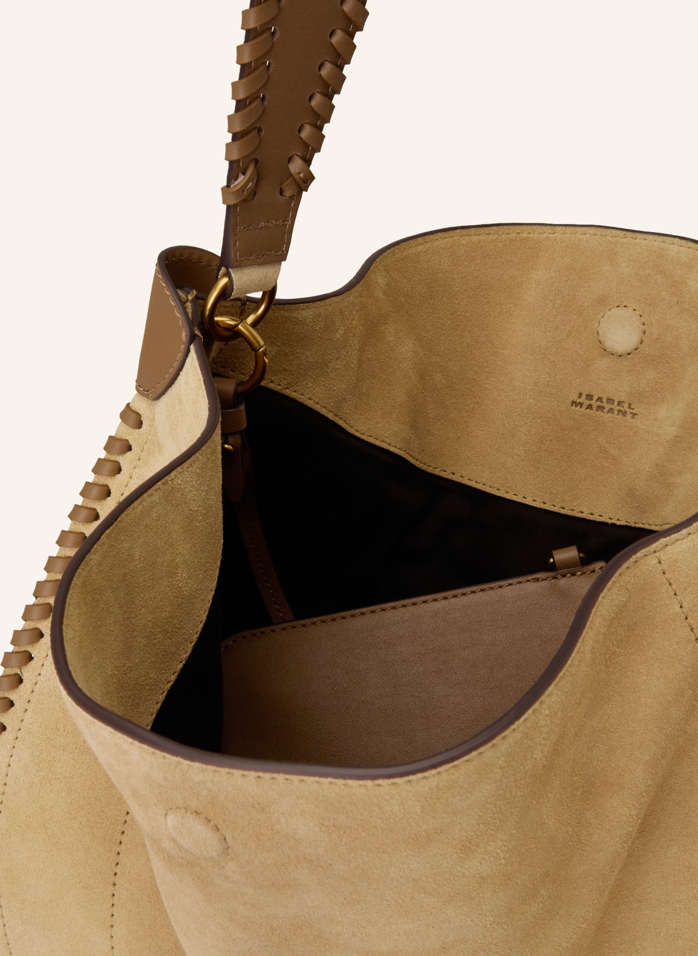 ISABEL MARANT Beuteltasche OSKAN: CAMEL