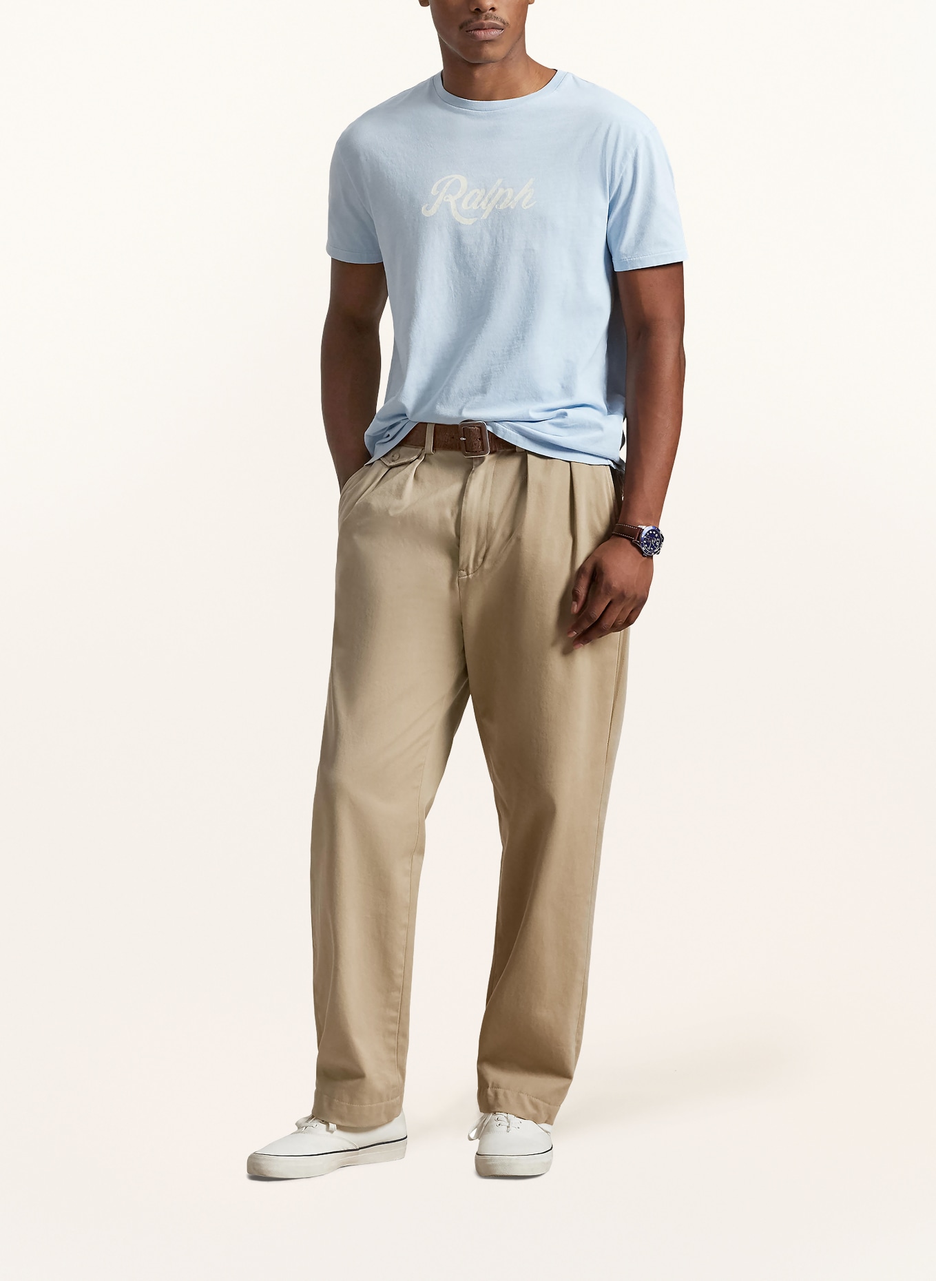 POLO RALPH LAUREN Tričko: TMAVĚ MODRÁ / BÍLÁ