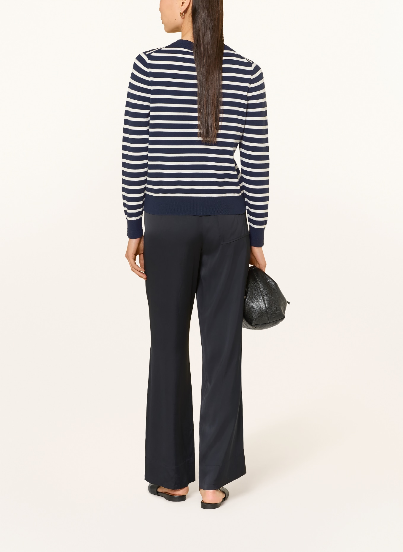 TOMMY HILFIGER cardigan: BLEU FONCÉ / BLANC