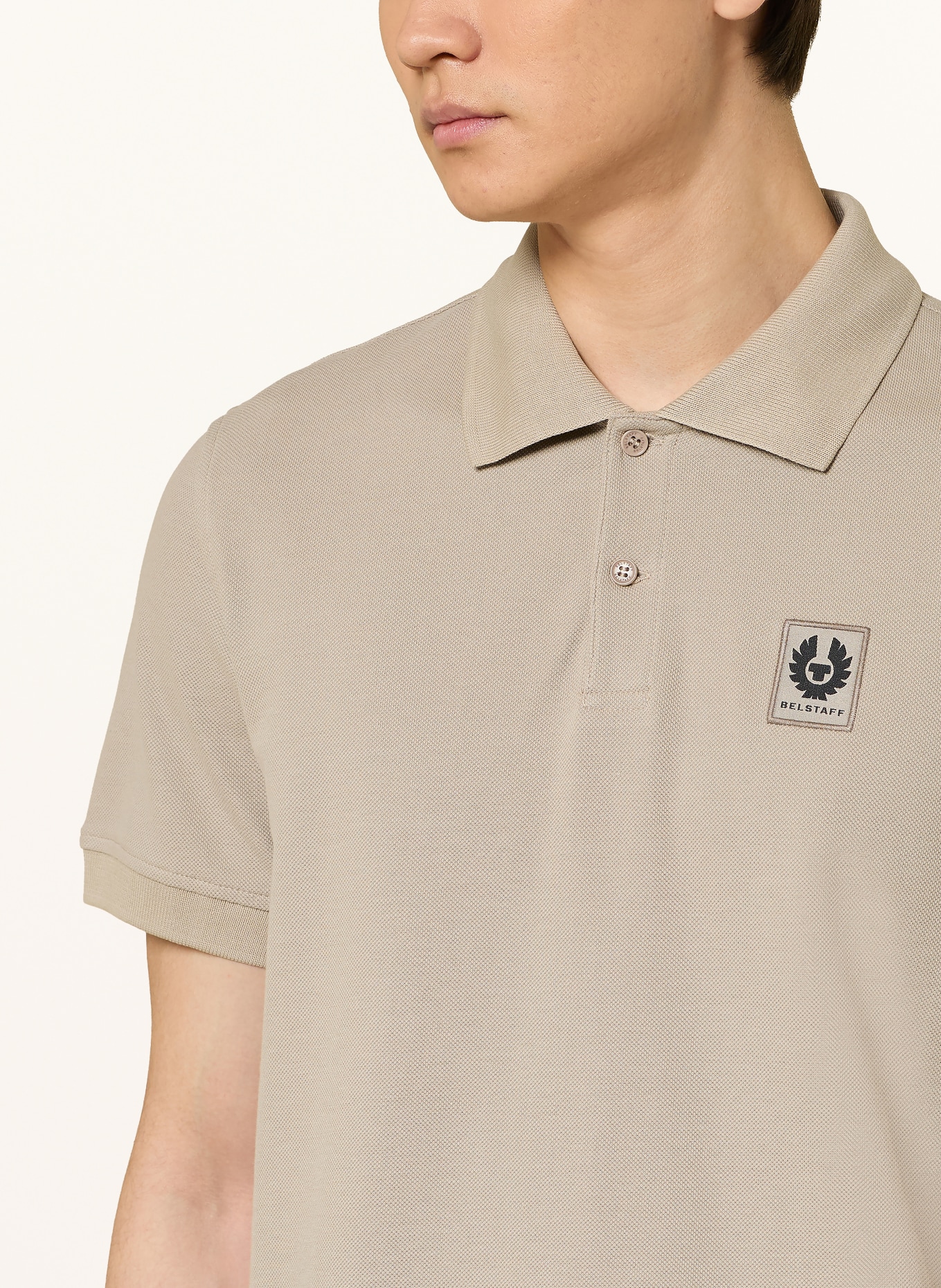 BELSTAFF Piqué-Poloshirt: BEIGE