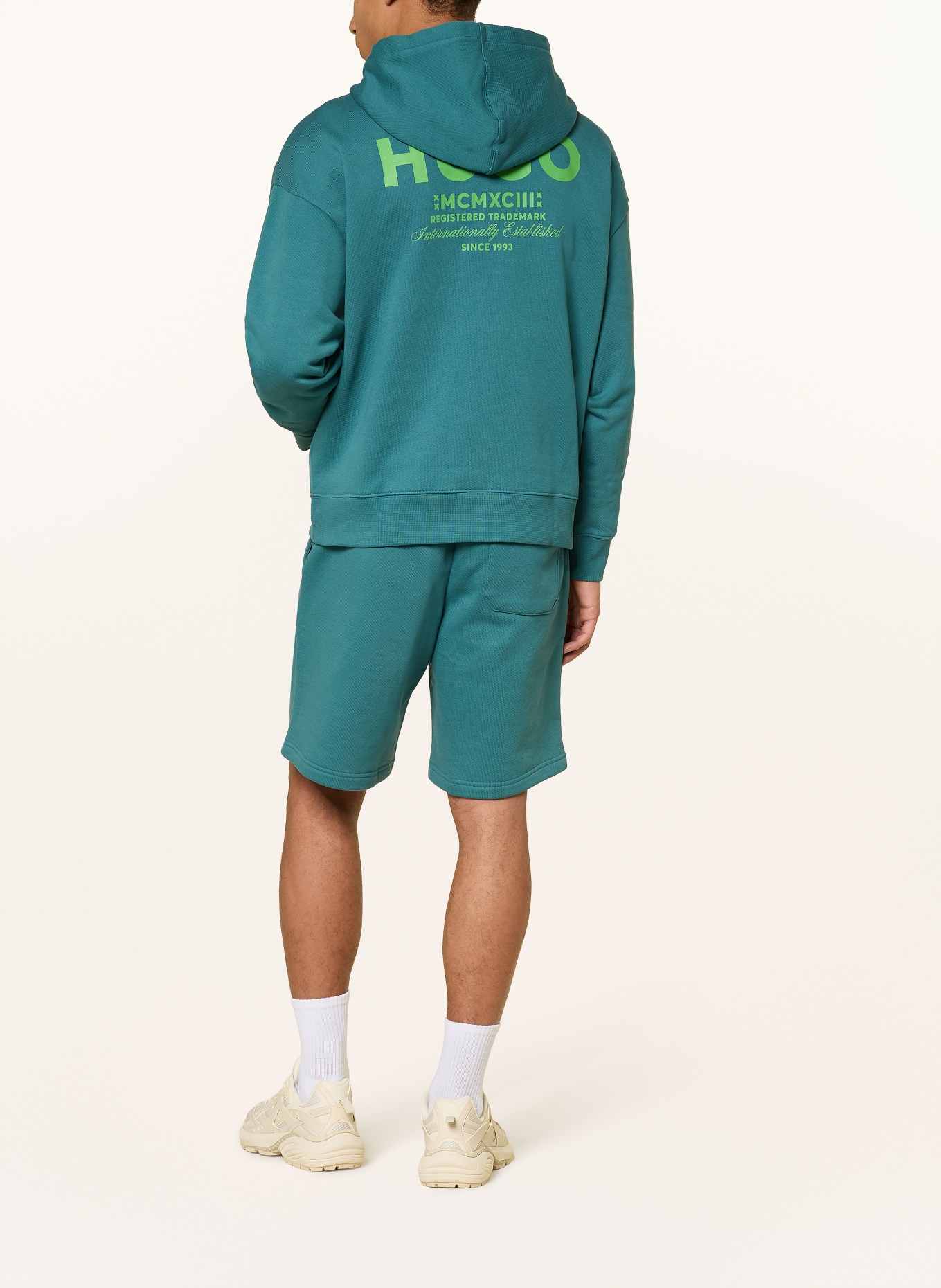 HUGO Hoodie NAZARDO: TÜRKIS