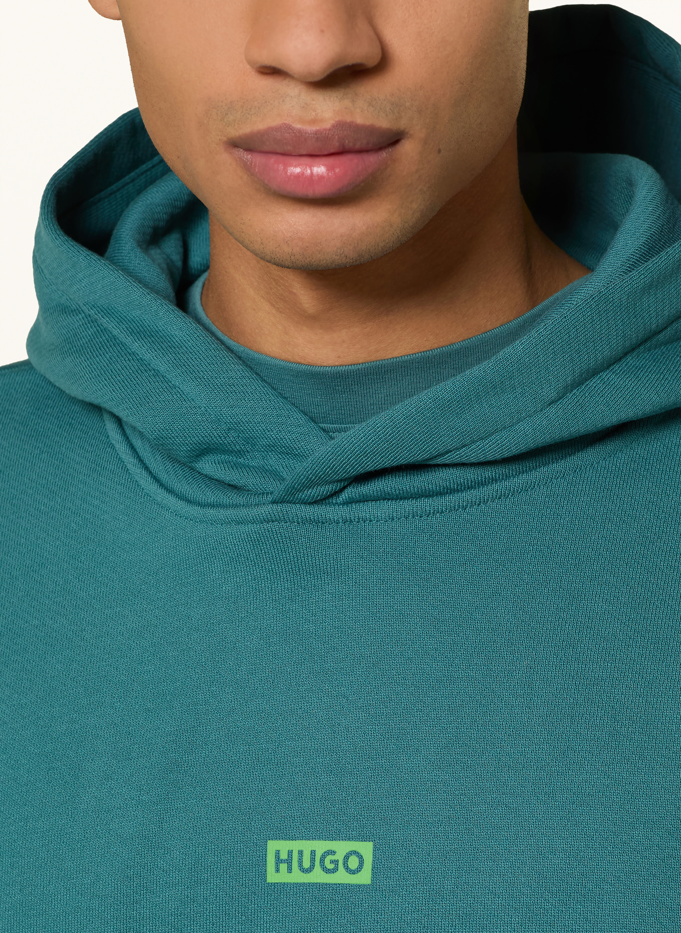 HUGO Hoodie NAZARDO: TÜRKIS