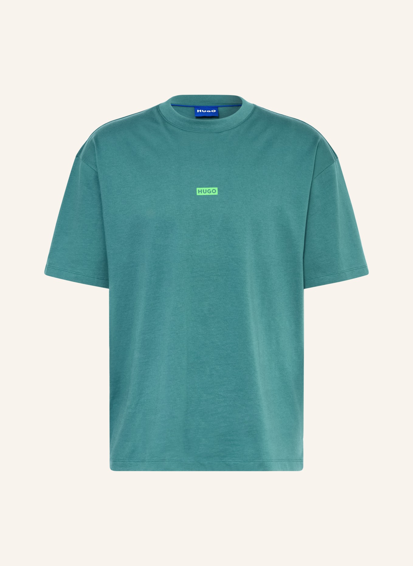 HUGO T-Shirt NALONO: TÜRKIS