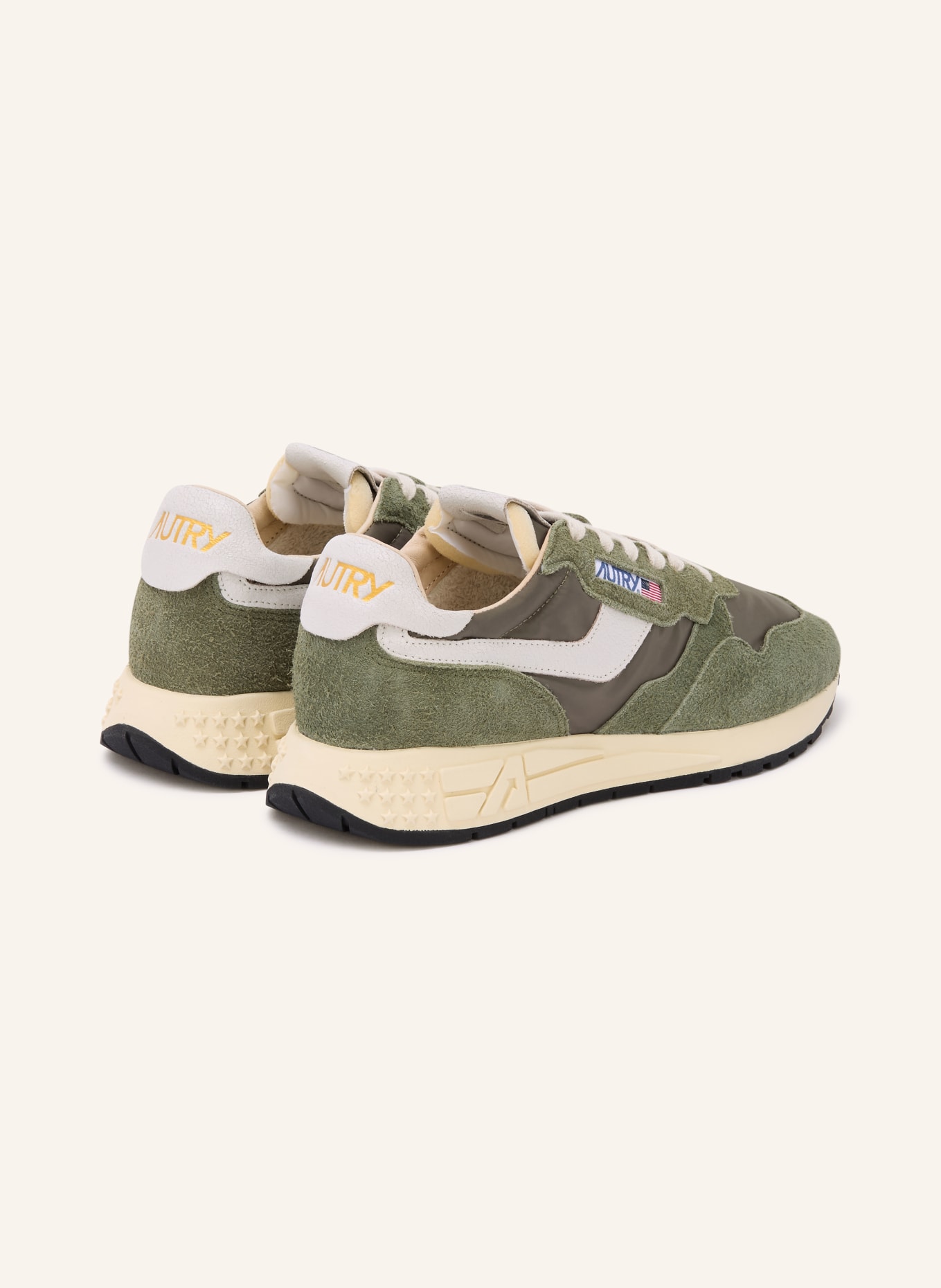 AUTRY Sneaker REELWIND LOW: OLIV / WEISS