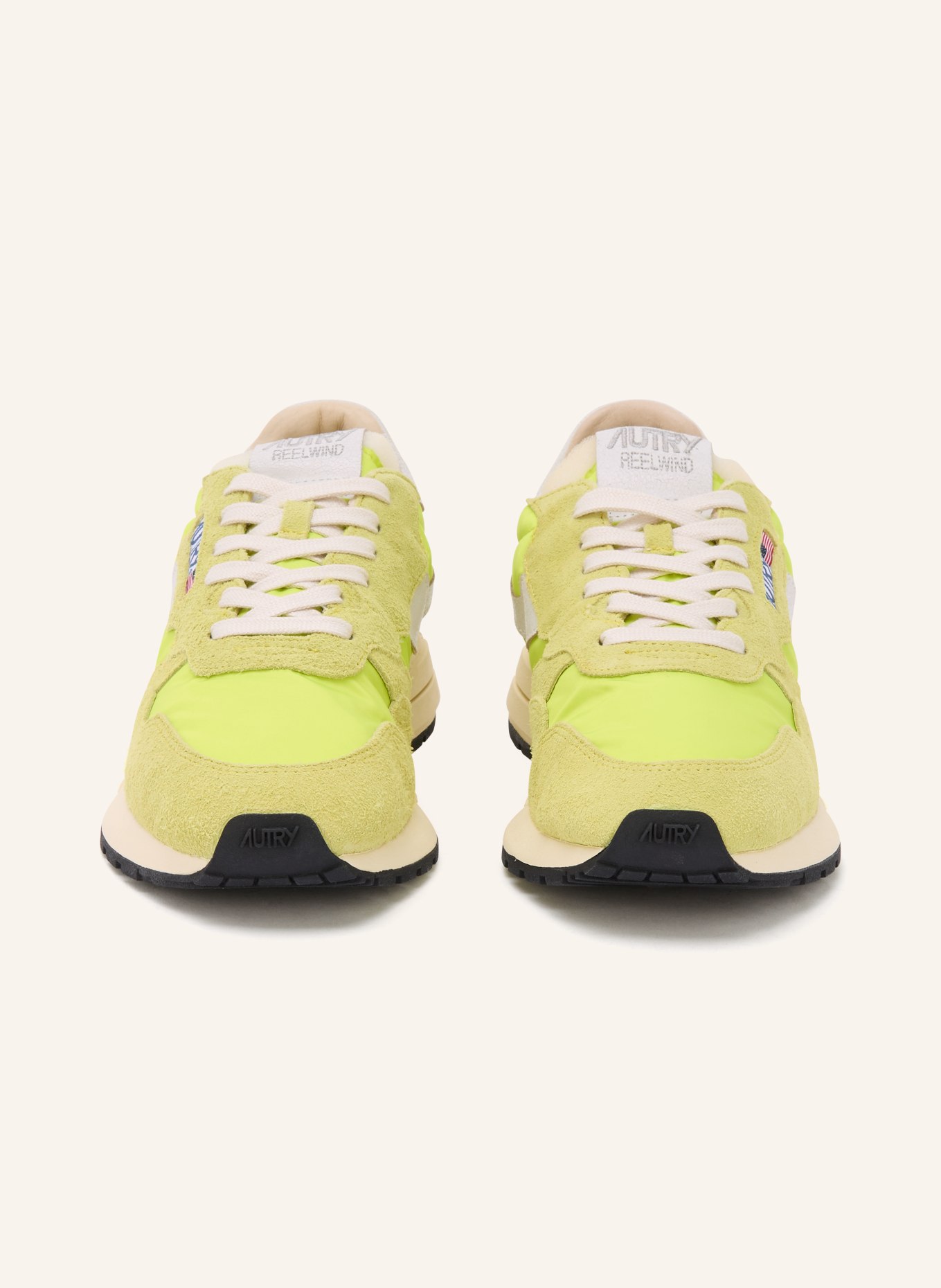 AUTRY Sneaker REELWIND LOW: NEONGELB / WEISS