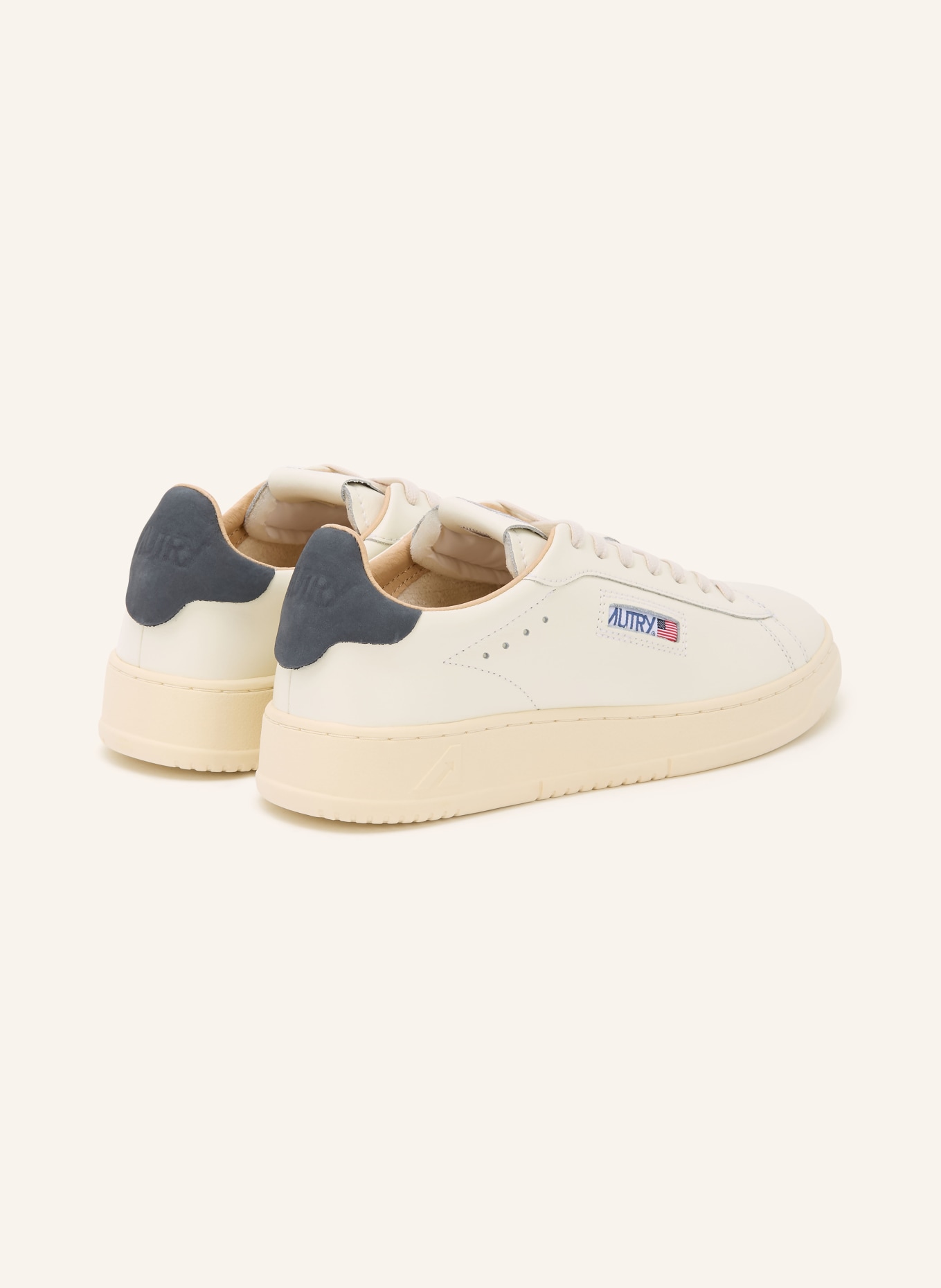 AUTRY Sneaker DALLAS LOW: CREME / BLAUGRAU