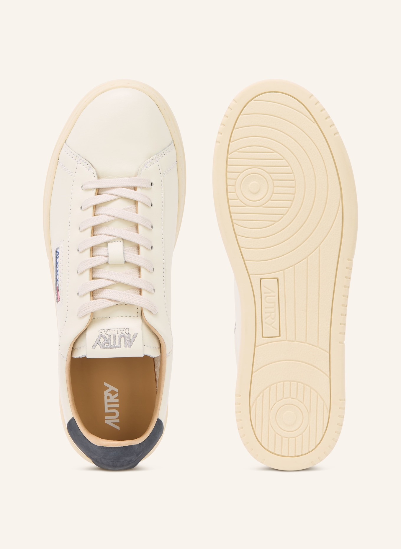 AUTRY Sneaker DALLAS LOW: CREME / BLAUGRAU