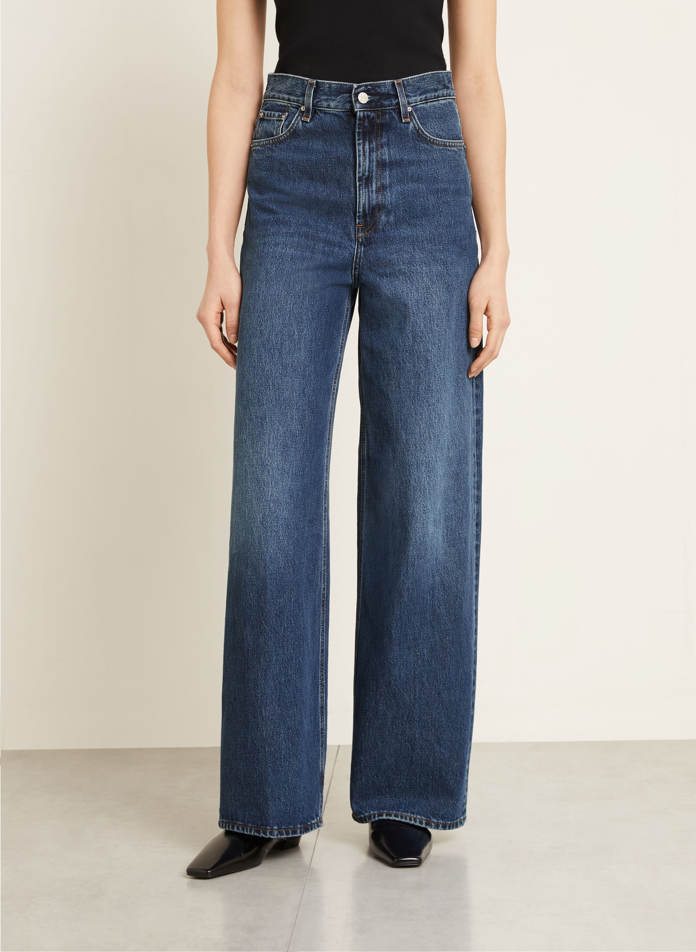 TOTEME Straight Jeans: 067 DK BLUE