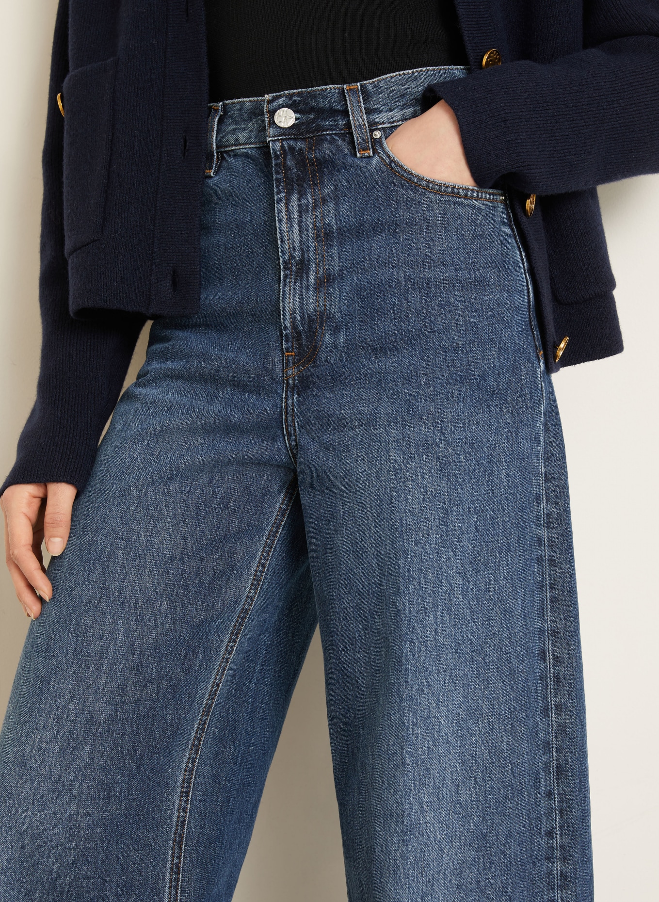 TOTEME Straight Jeans: 067 DK BLUE