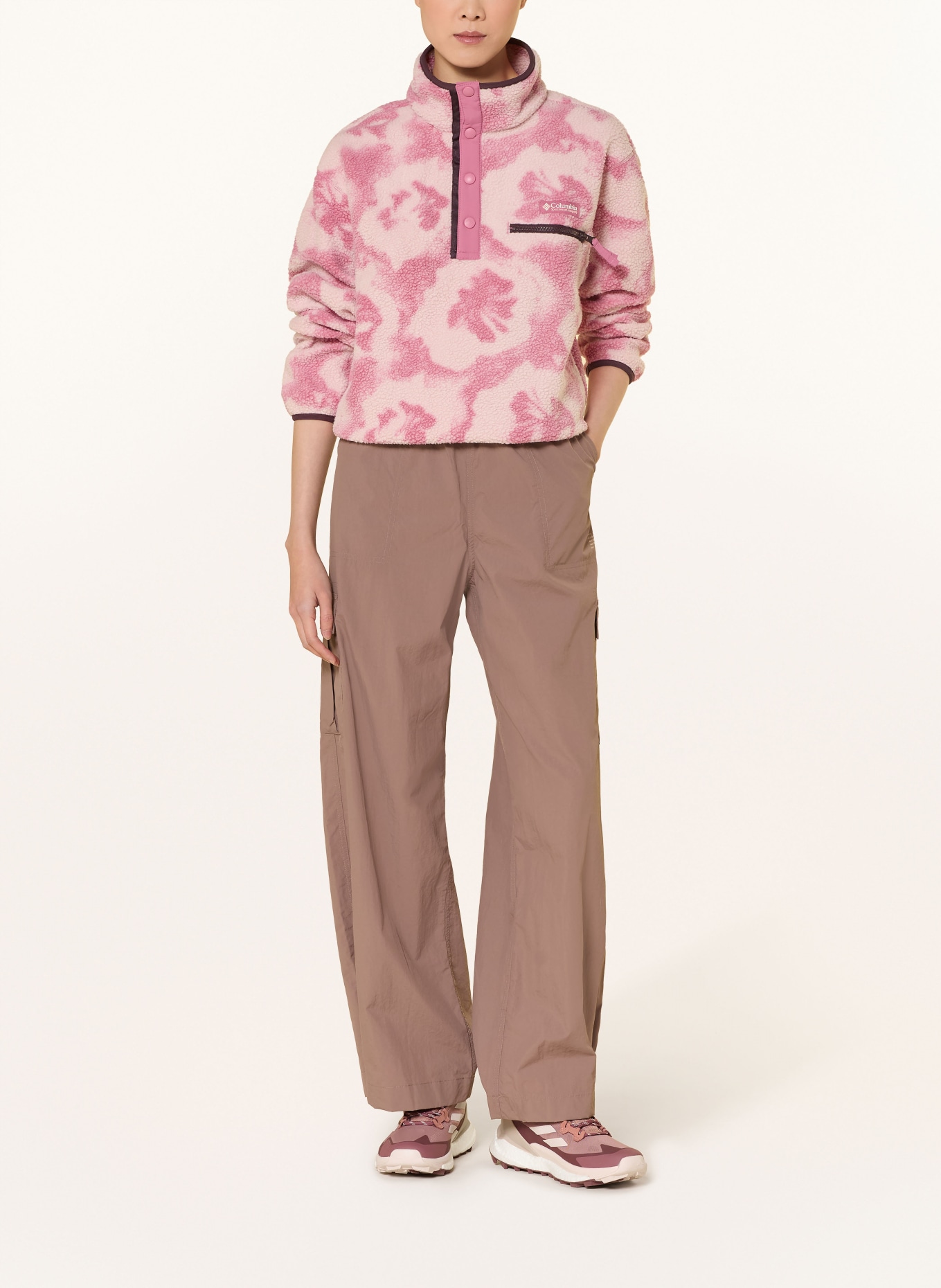 Columbia Fleece-Troyer HELVETIA™ II: ROSA / HELLROSA / DUNKELLILA