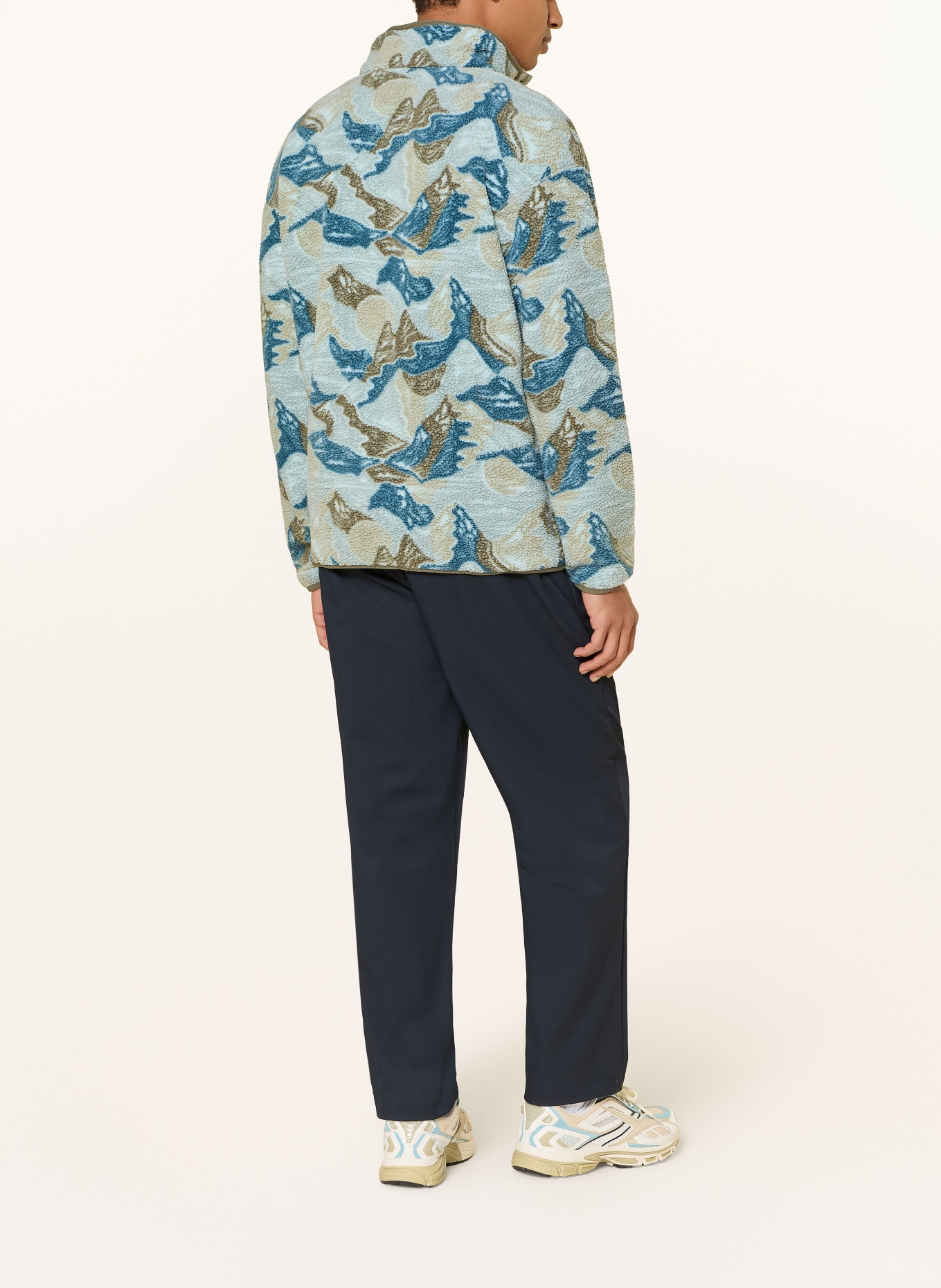 Columbia Swetry typu troyer HELVETIA™ II: JASNONIEBIESKI / OLIWKOWY / NIEBIESKI