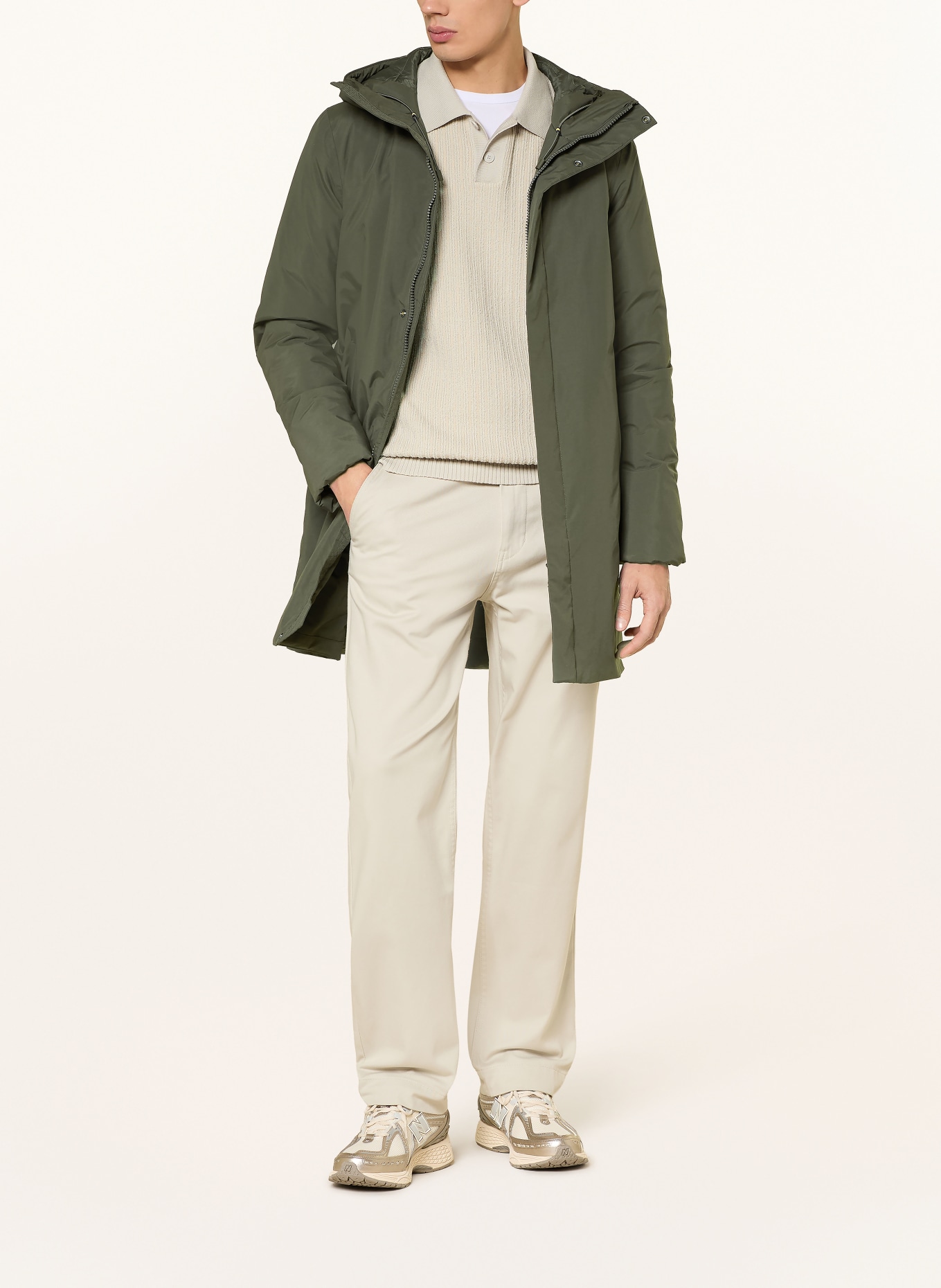 K-WAY Parka en duvet THOMAS: OLIVE / ÉCRU