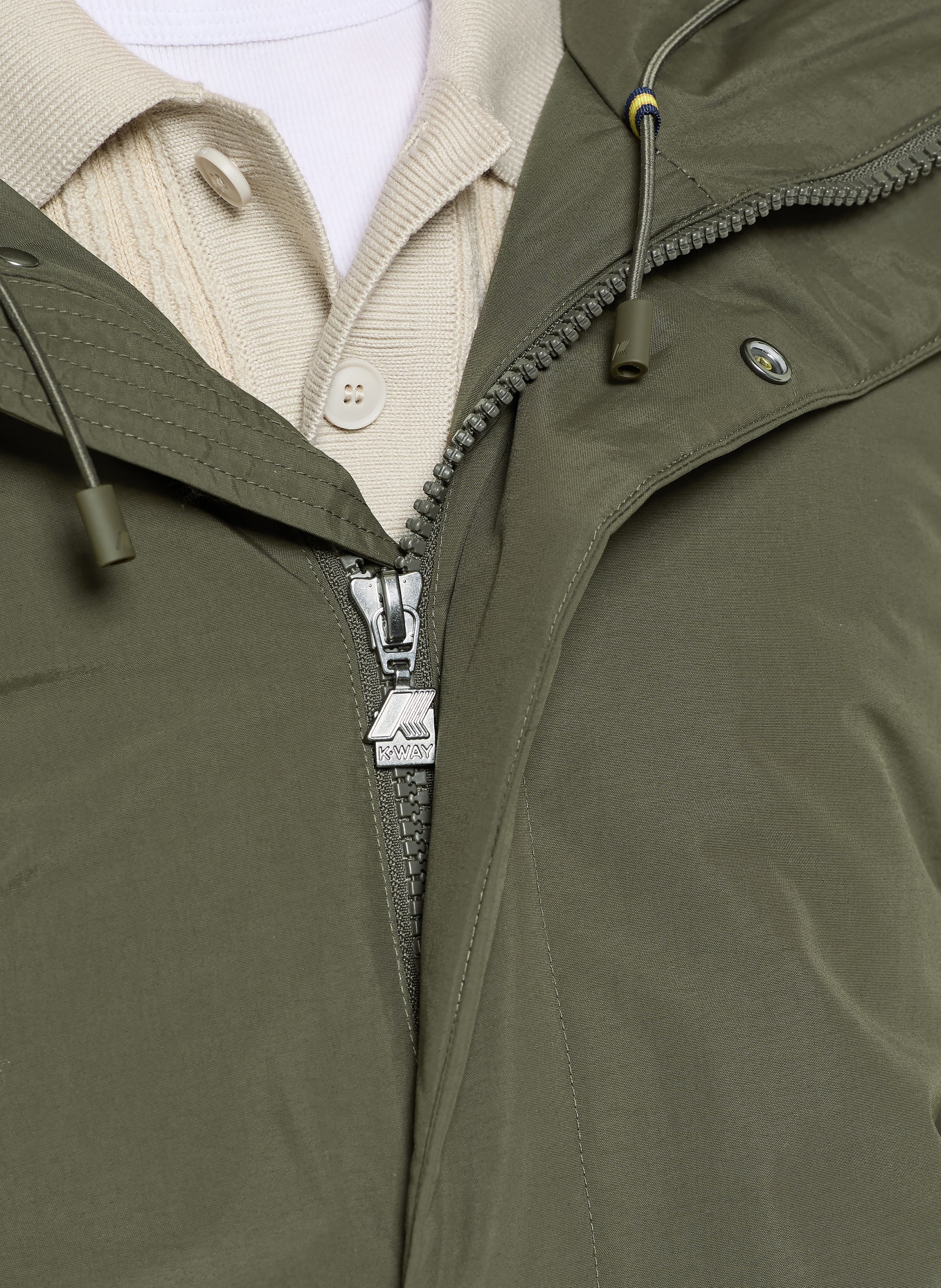 K-WAY Parka en duvet THOMAS: OLIVE / ÉCRU