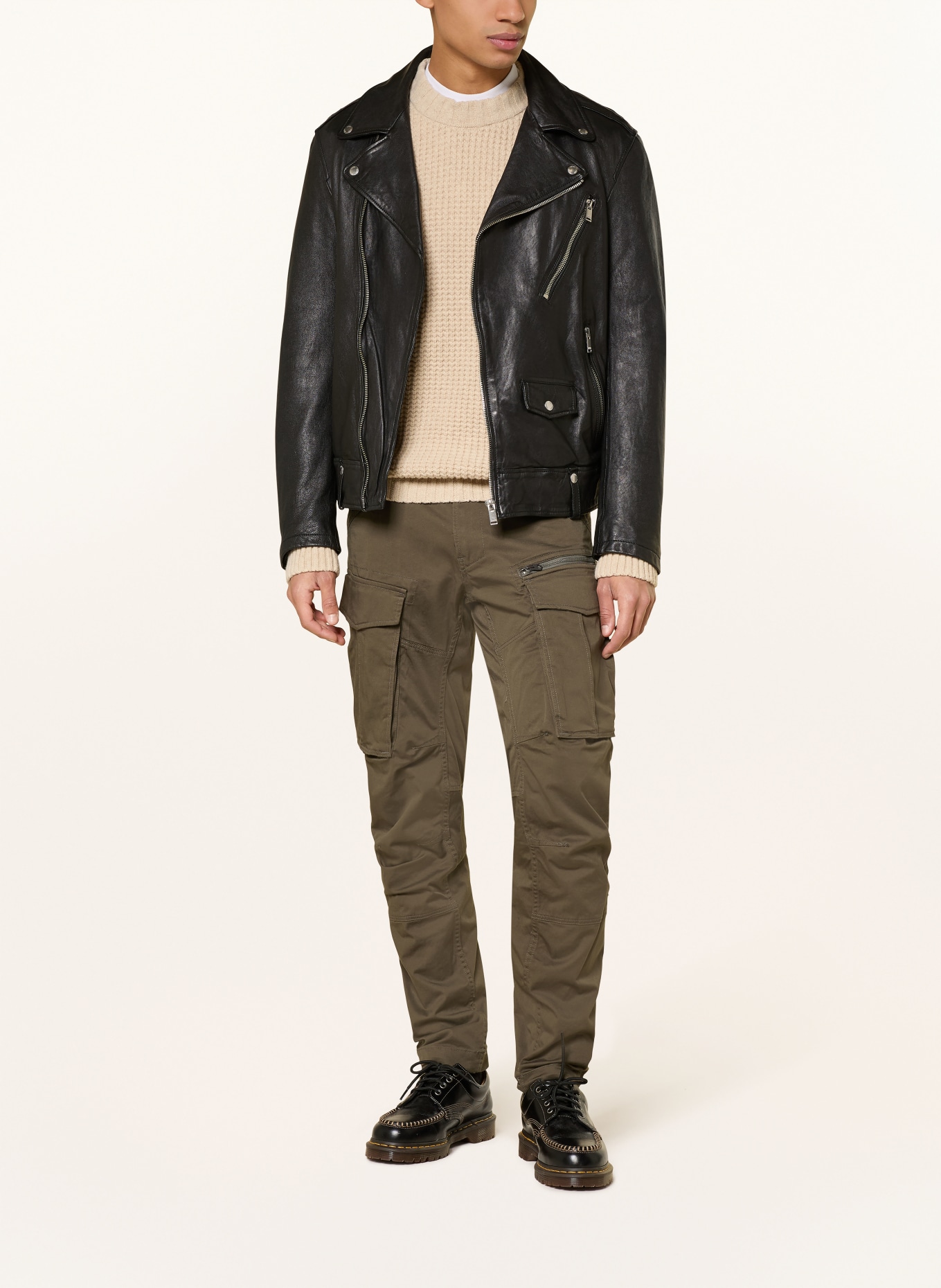 G-Star Cargohose Tapered Fit: OLIV / GRAU