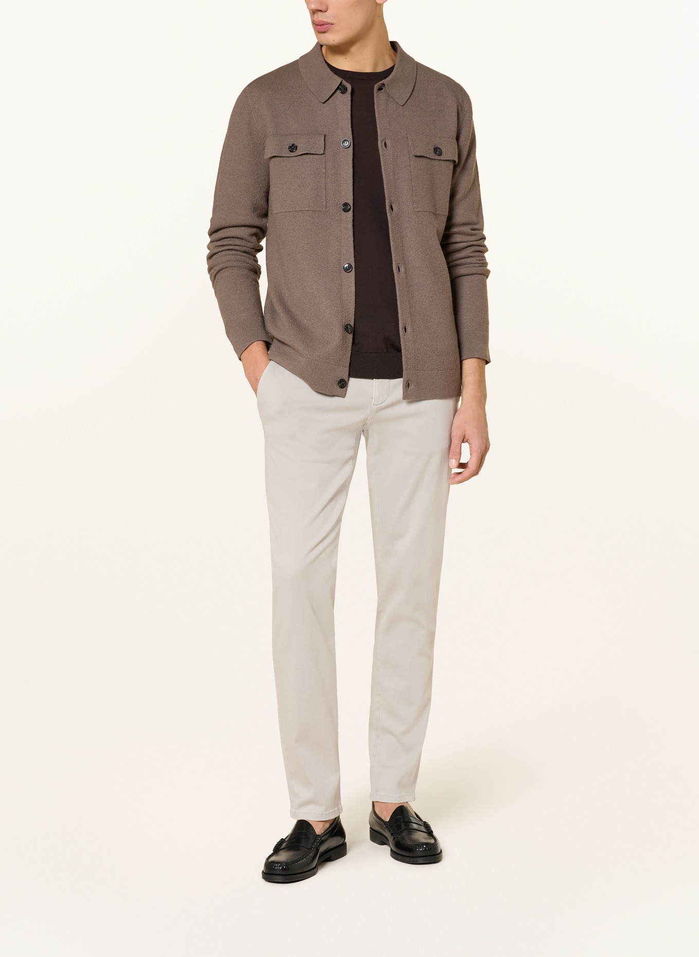 ALBERTO Chino ROB Slim Fit: HELLGRAU