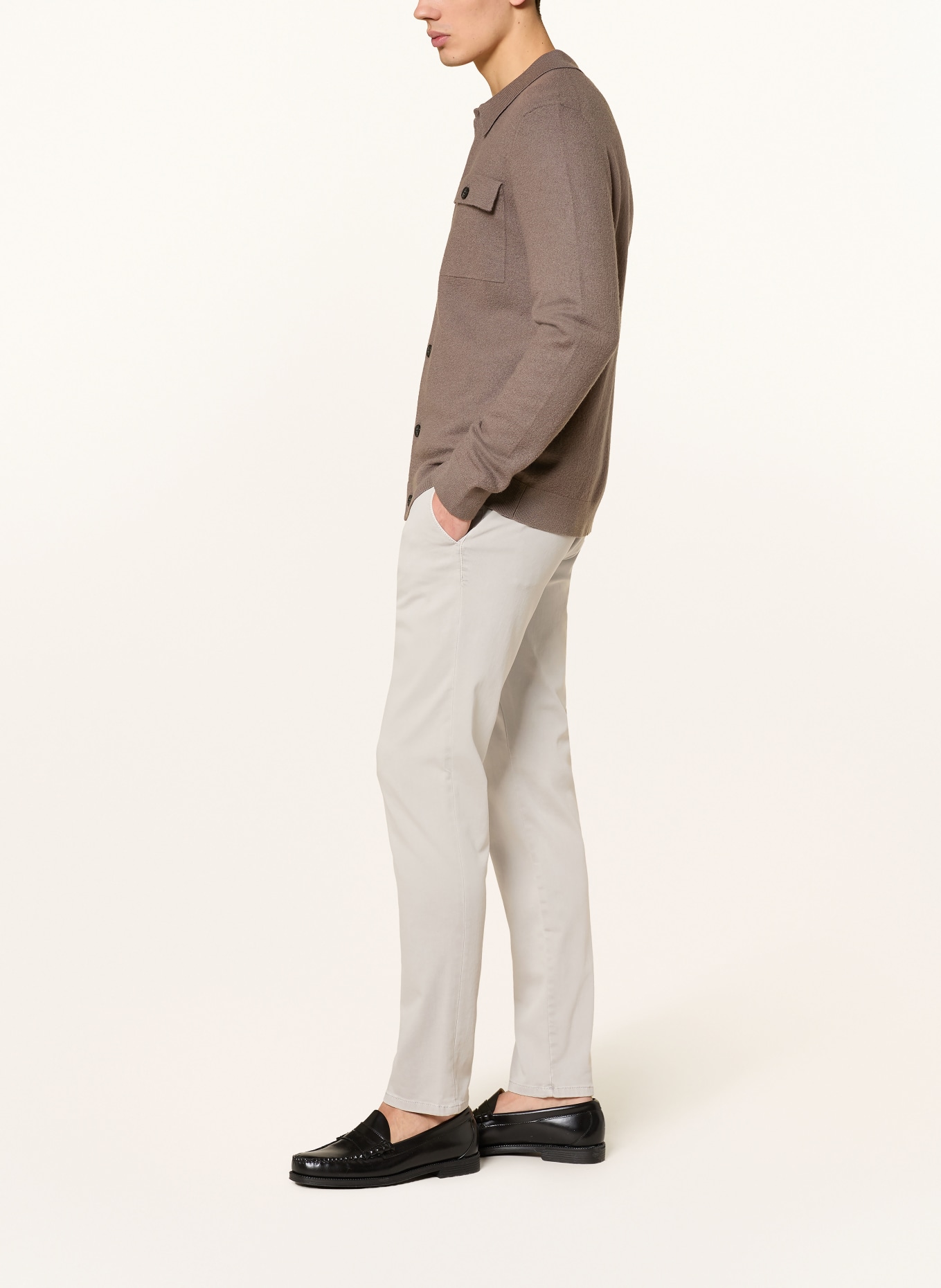 ALBERTO Chino ROB Slim Fit: HELLGRAU