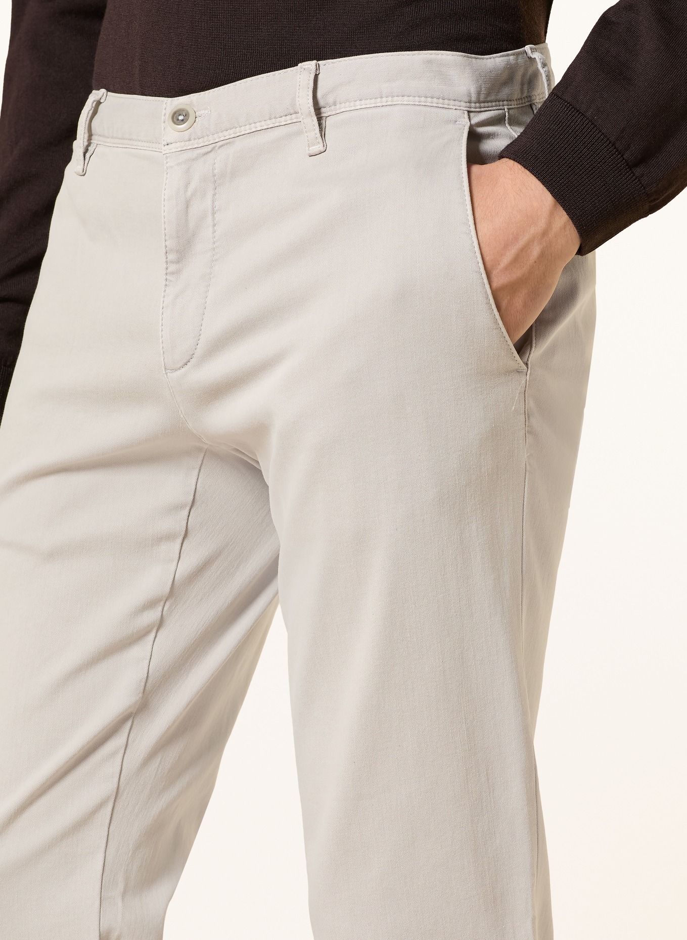 ALBERTO Chino ROB Slim Fit: HELLGRAU