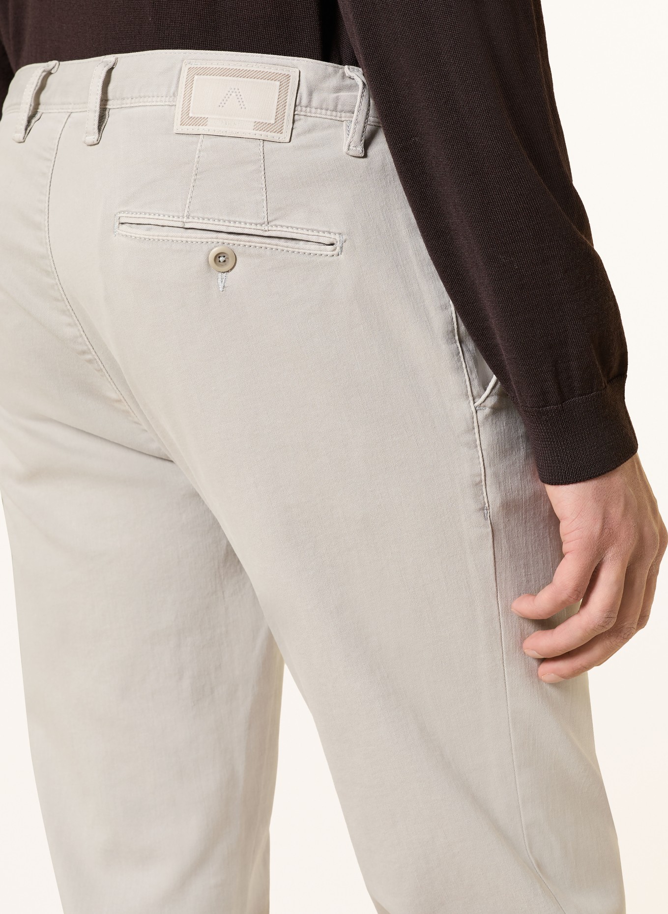 ALBERTO Chino ROB Slim Fit: HELLGRAU