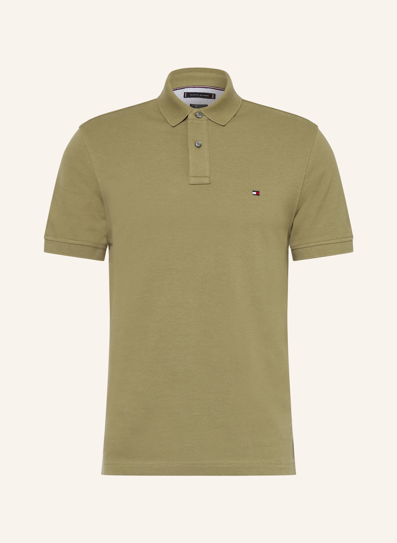 TOMMY HILFIGER Piqué-Poloshirt Regular Fit: OLIV