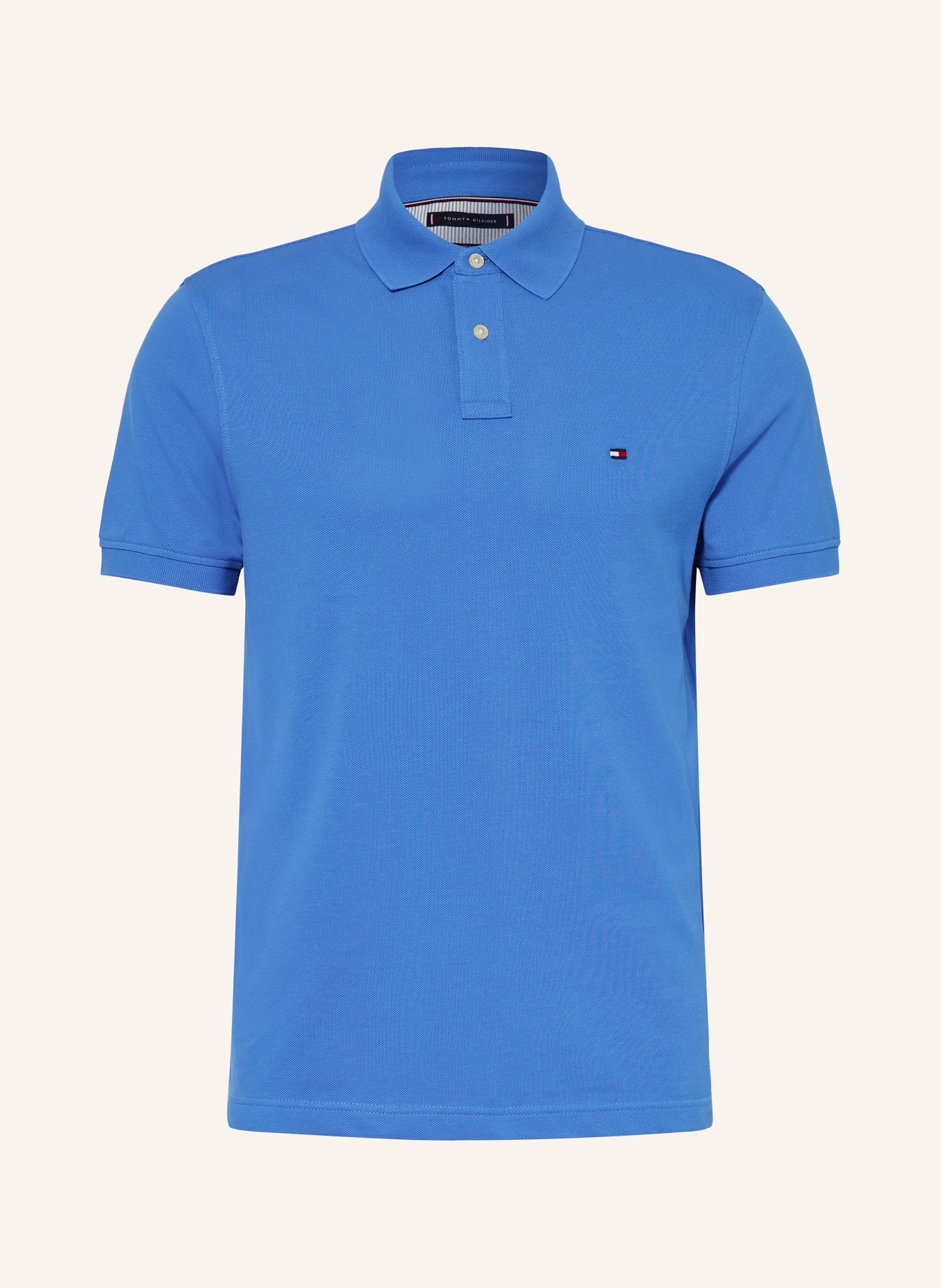 TOMMY HILFIGER Piqué-Poloshirt Regular Fit: BLAU