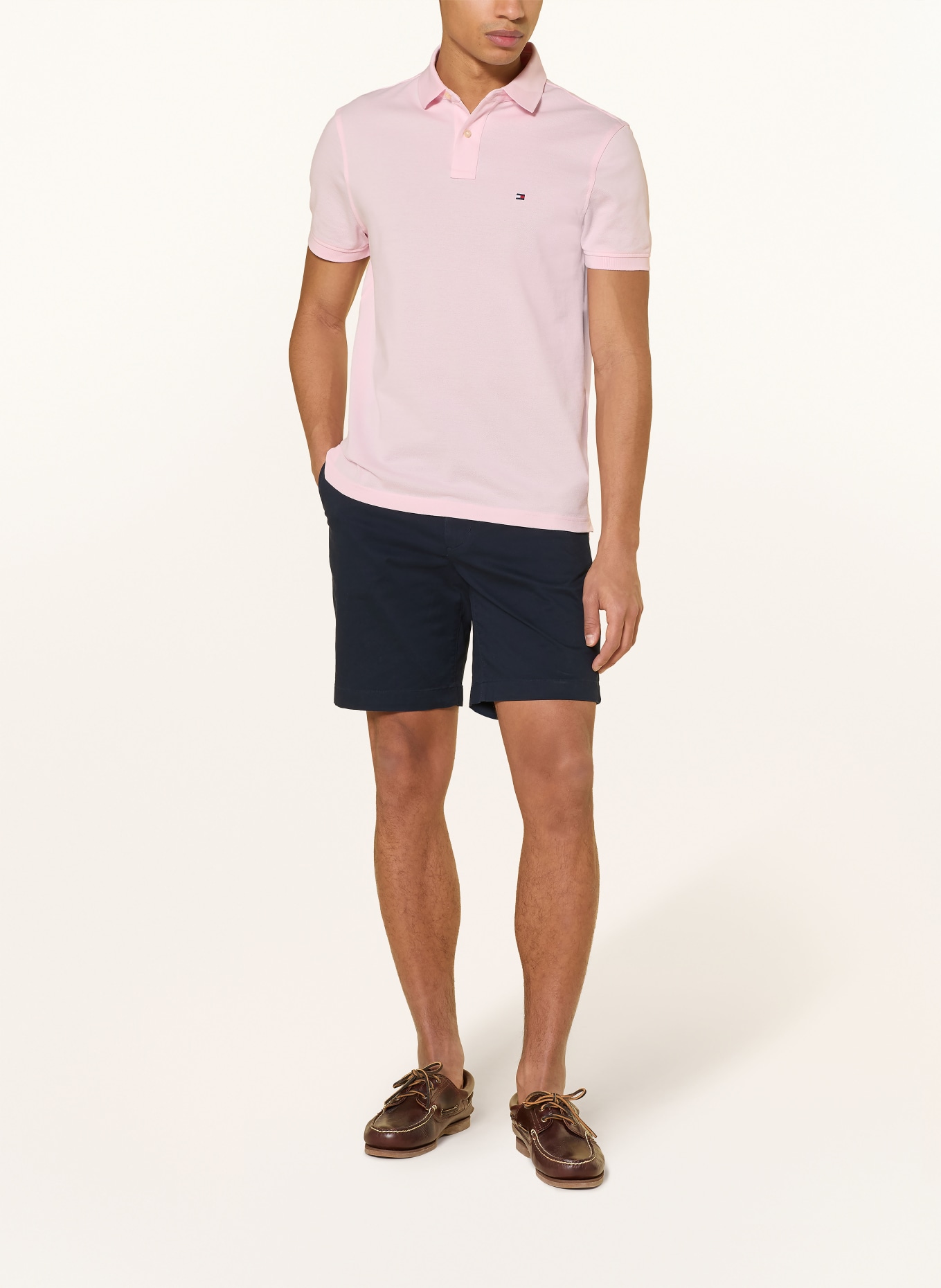 TOMMY HILFIGER Polokošile z piké Regular Fit: RŮŽOVÁ