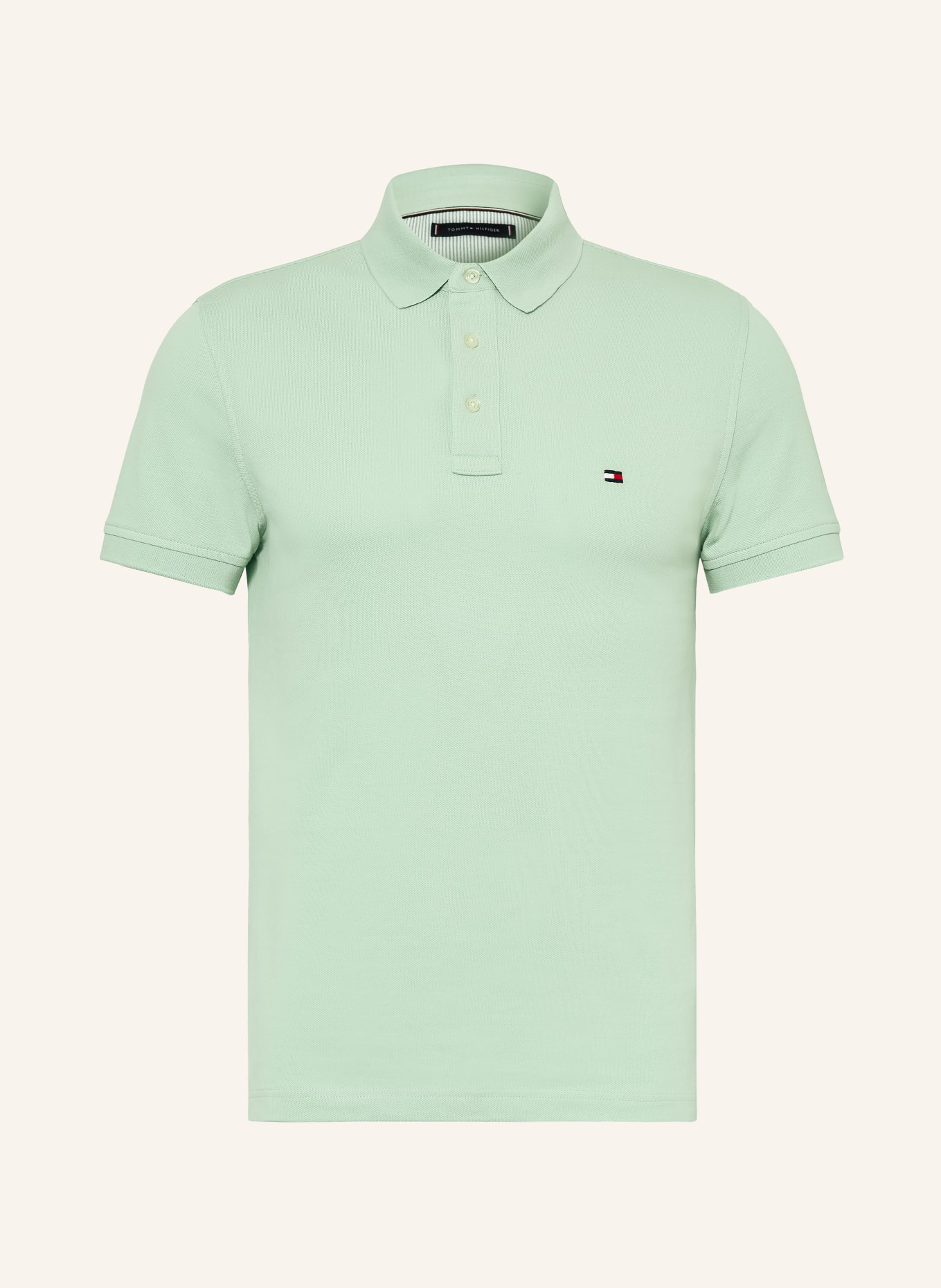 TOMMY HILFIGER Piqué-Poloshirt Slim Fit: MINT