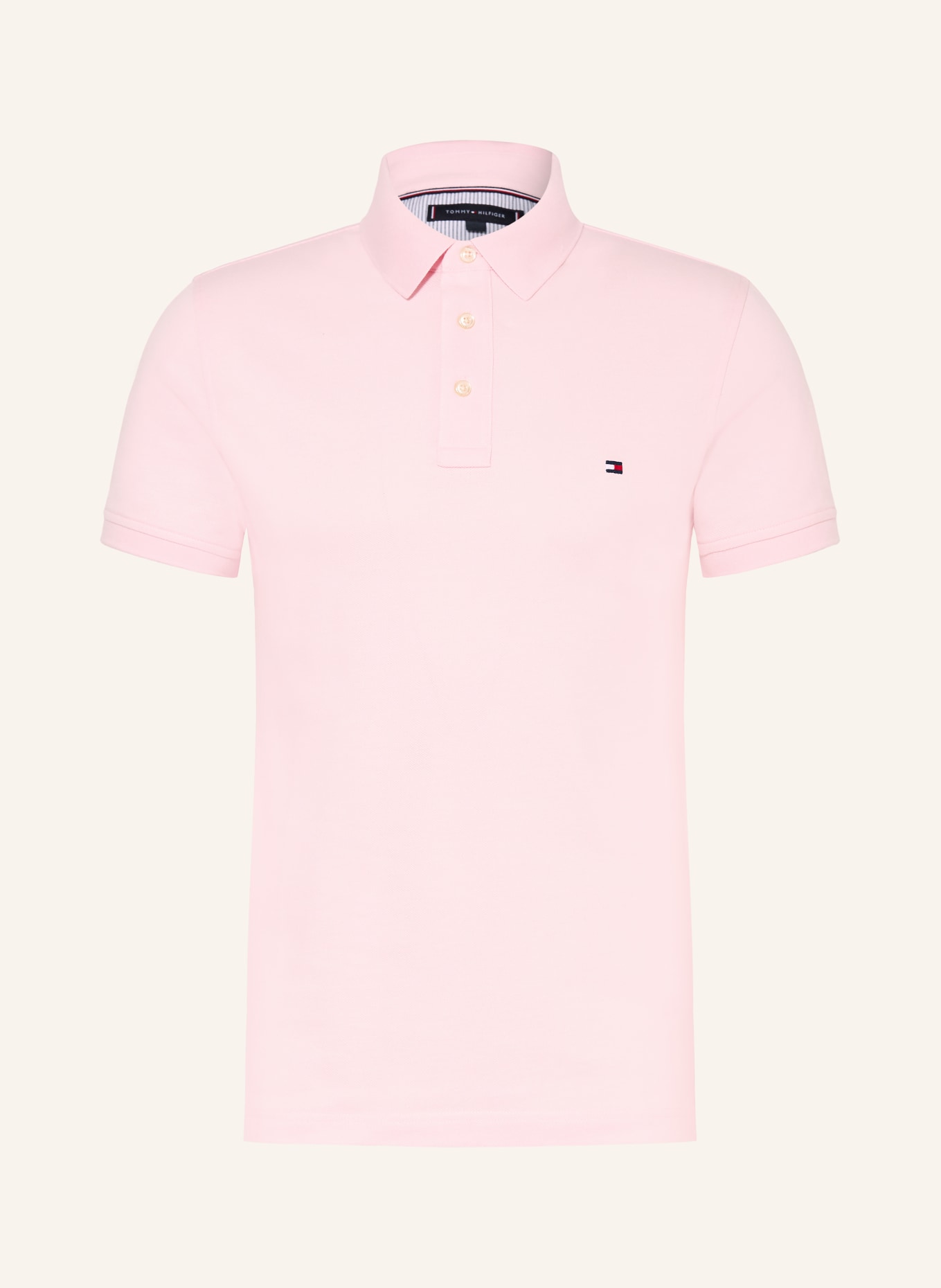 TOMMY HILFIGER Piqué-Poloshirt Slim Fit: ROSA