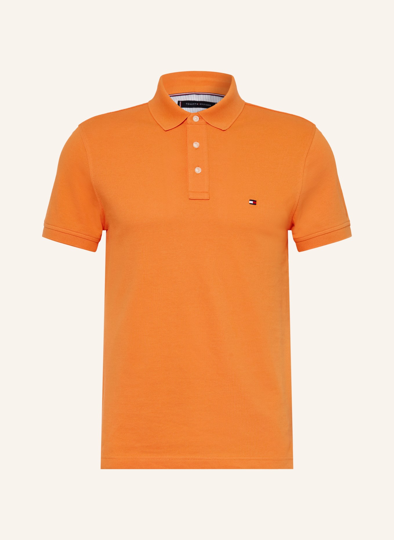 TOMMY HILFIGER Polokošile z piké Slim Fit: ORANŽOVÁ