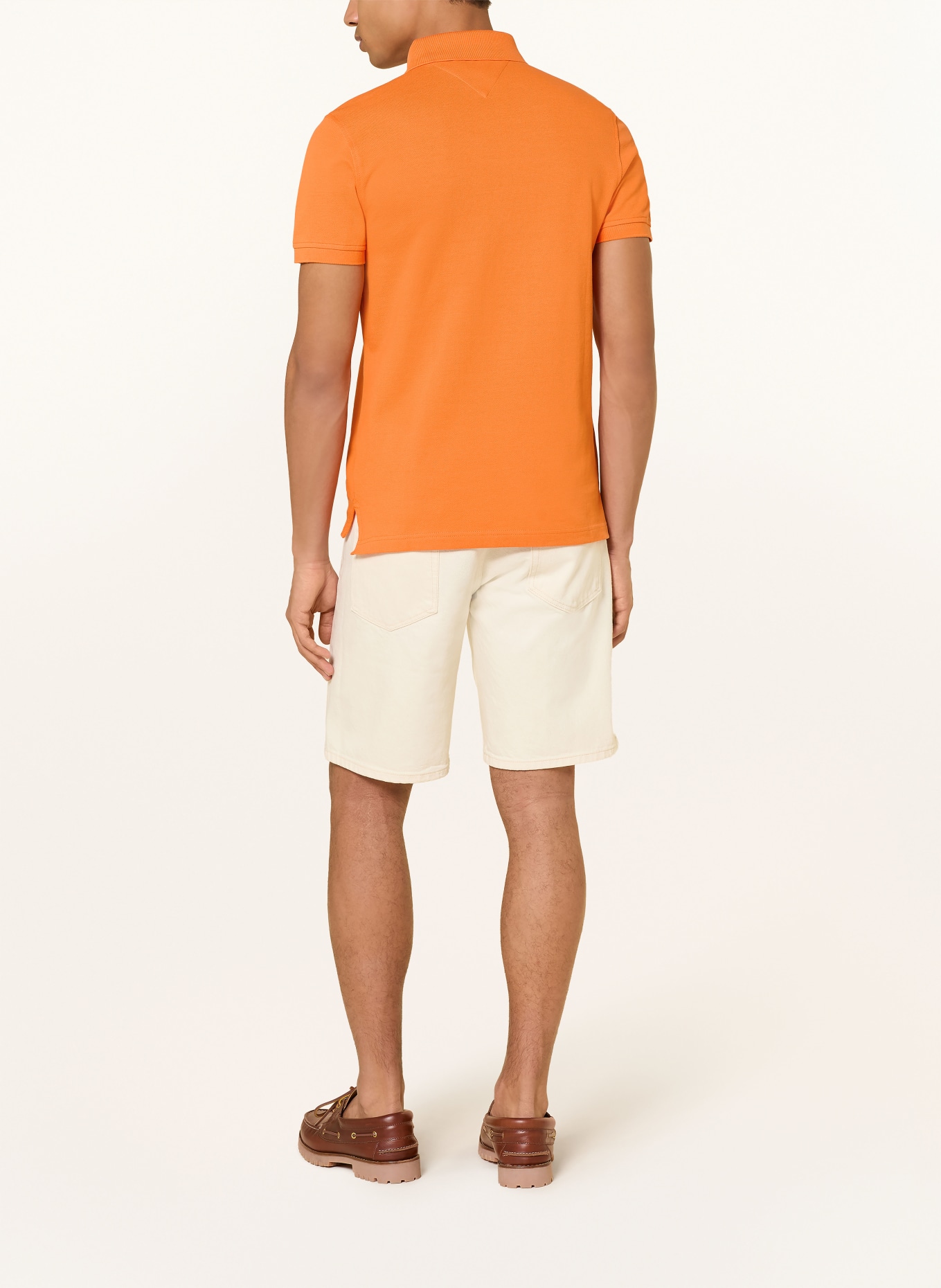 TOMMY HILFIGER Polokošile z piké Slim Fit: ORANŽOVÁ