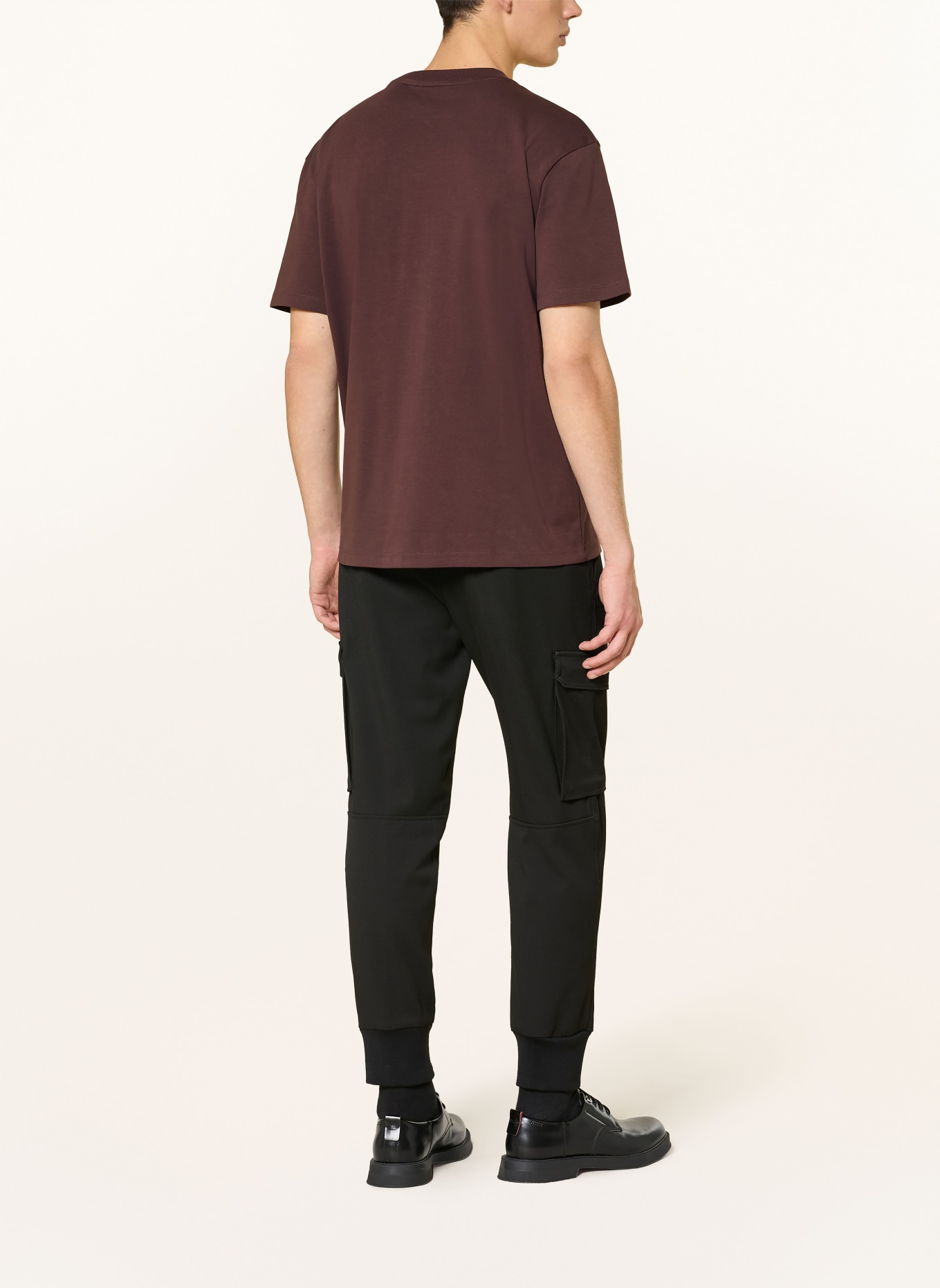 HUGO T-Shirt DALILE: DUNKELROT