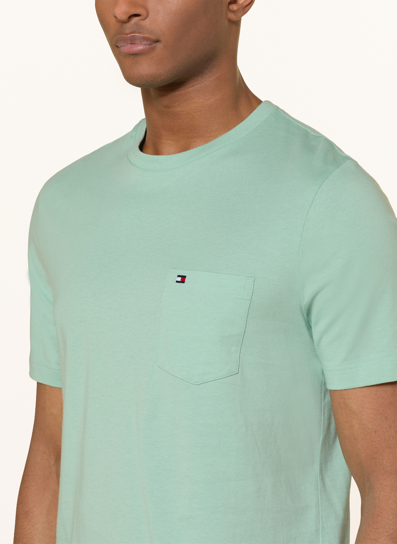 TOMMY HILFIGER Tričko: MÁTOVÁ