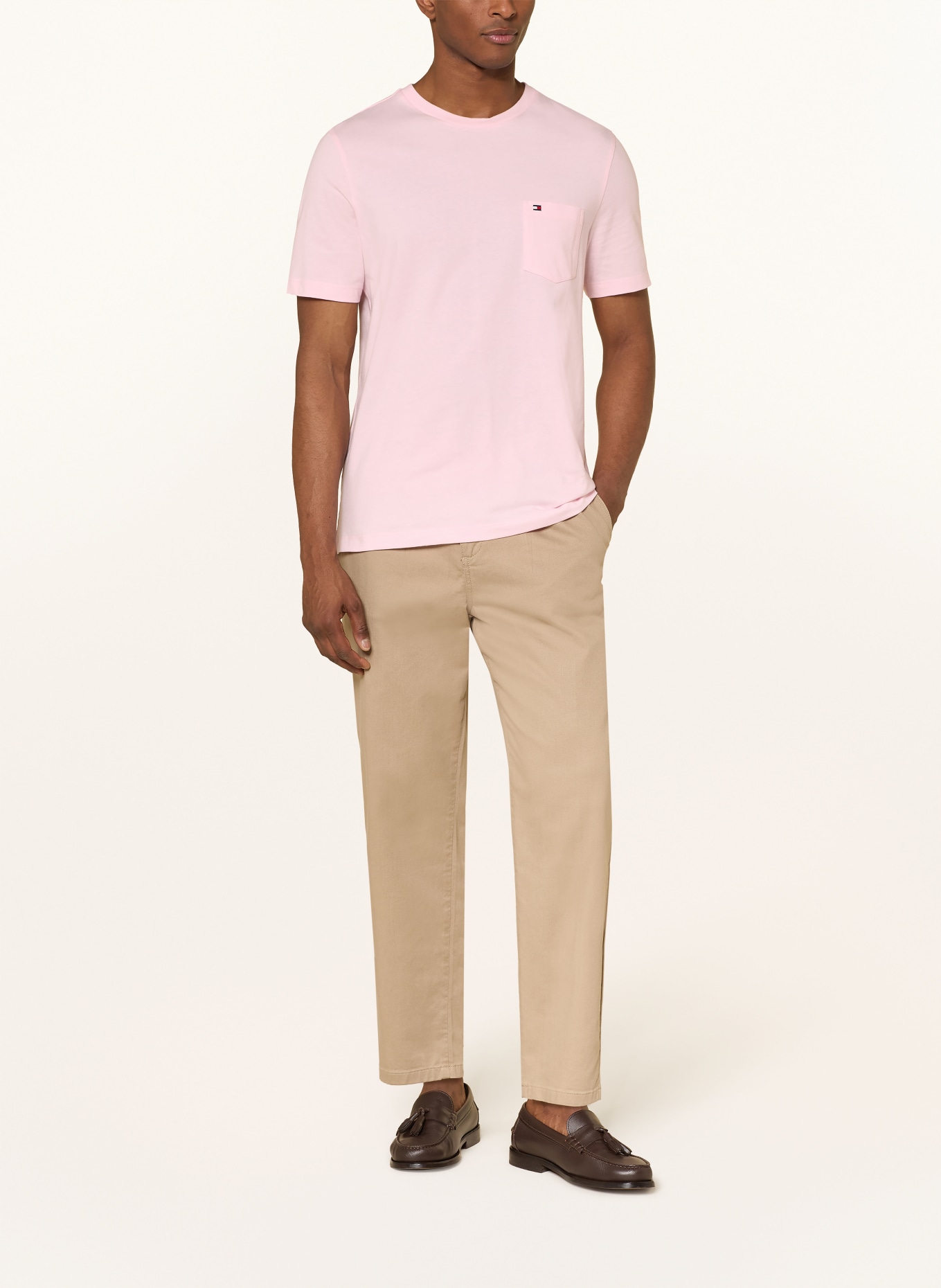 TOMMY HILFIGER Tričko: SVĚTLE RŮŽOVÁ