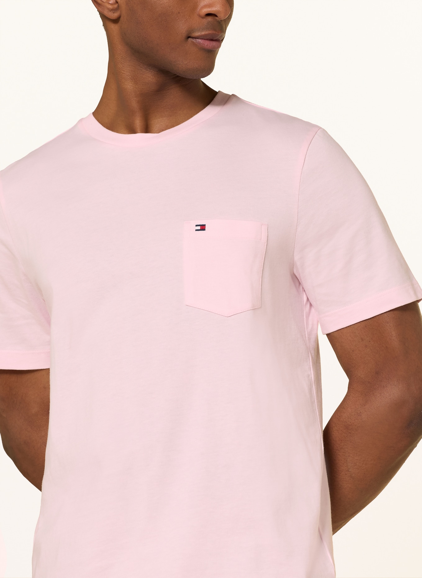 TOMMY HILFIGER Tričko: SVĚTLE RŮŽOVÁ