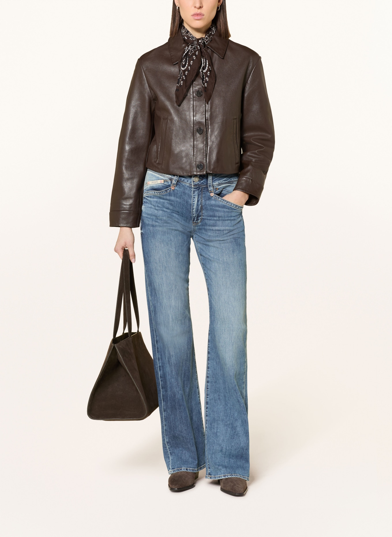 Herrlicher Flared džíny: 994 ocean fade