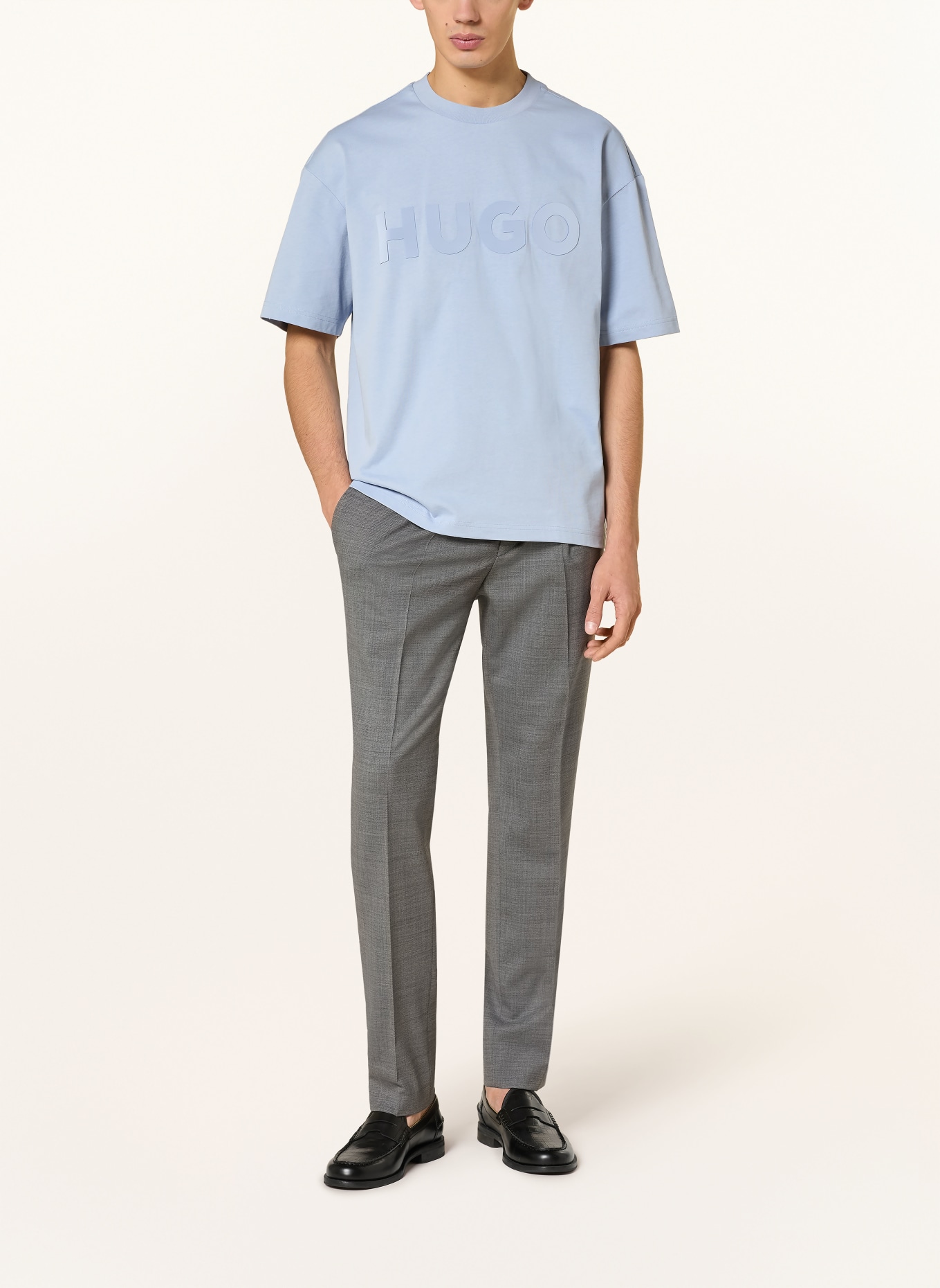 HUGO T-shirt DINKEE: LIGHT BLUE
