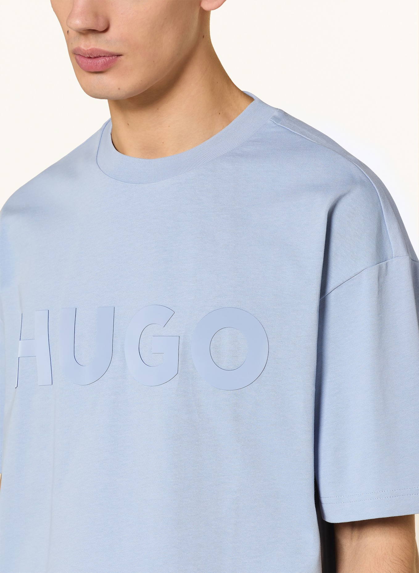 HUGO T-shirt DINKEE: LIGHT BLUE