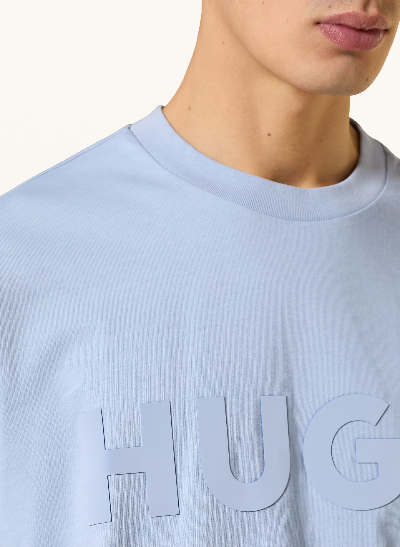 HUGO T-shirt DINKEE: LIGHT BLUE