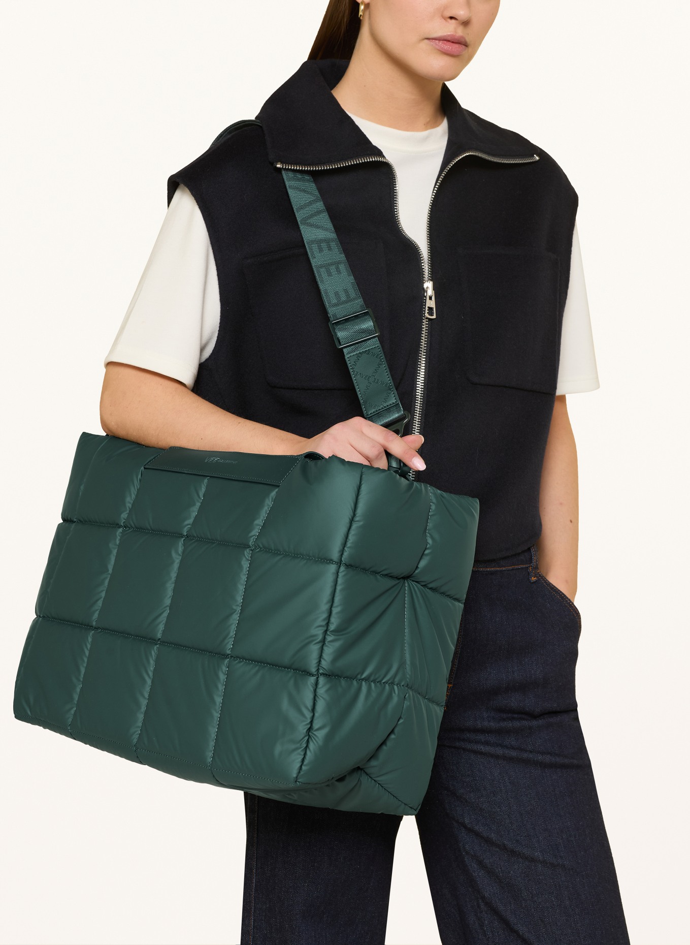 Vee Collective Shopper PORTER MARCHE mit Pouch: PETROL