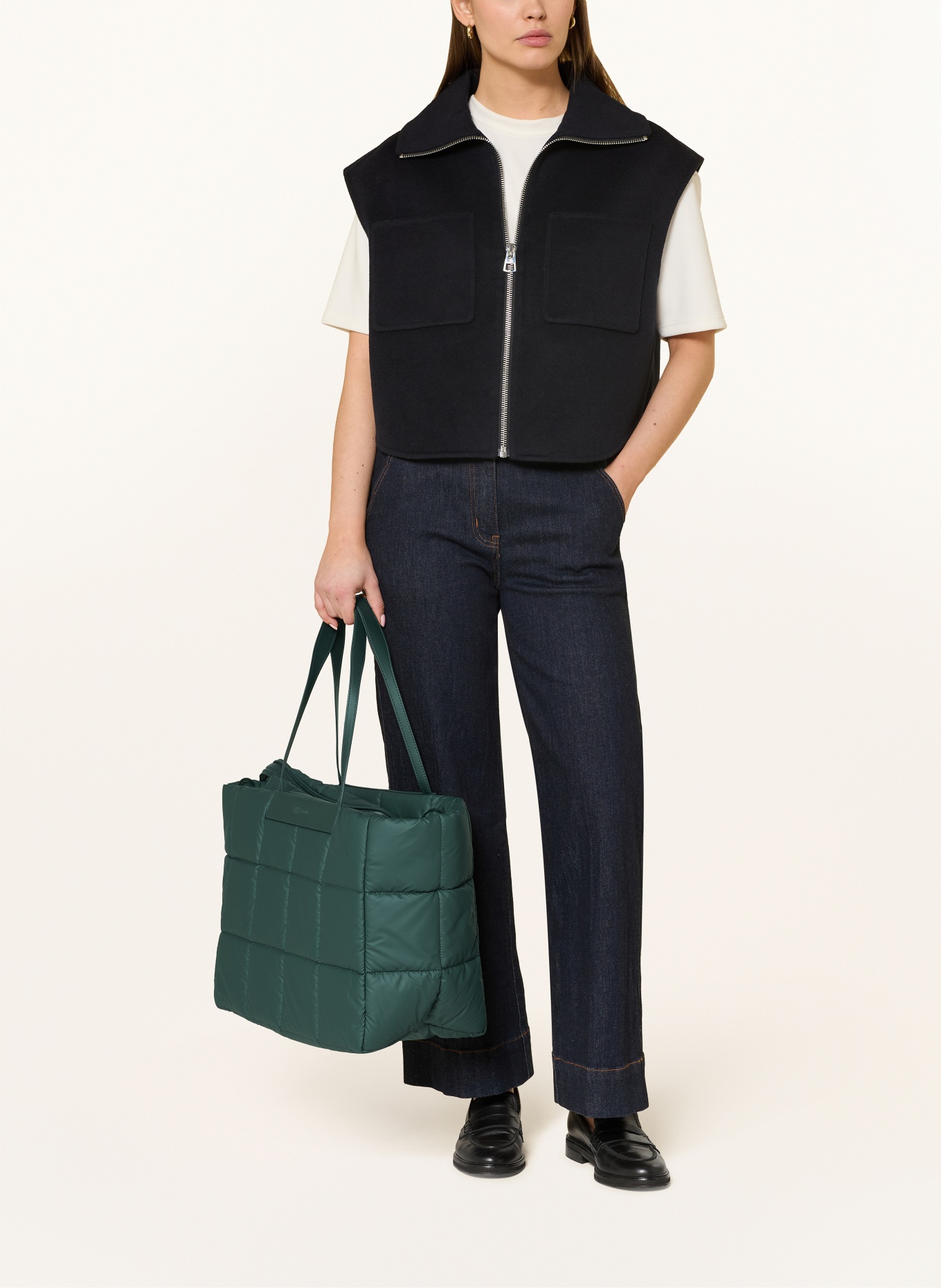 Vee Collective Shopper PORTER MARCHE mit Pouch: PETROL