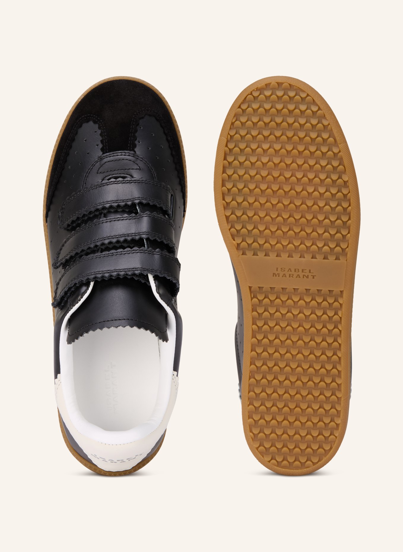 ISABEL MARANT Sneakersy BETH: CZARNY / BIAŁY