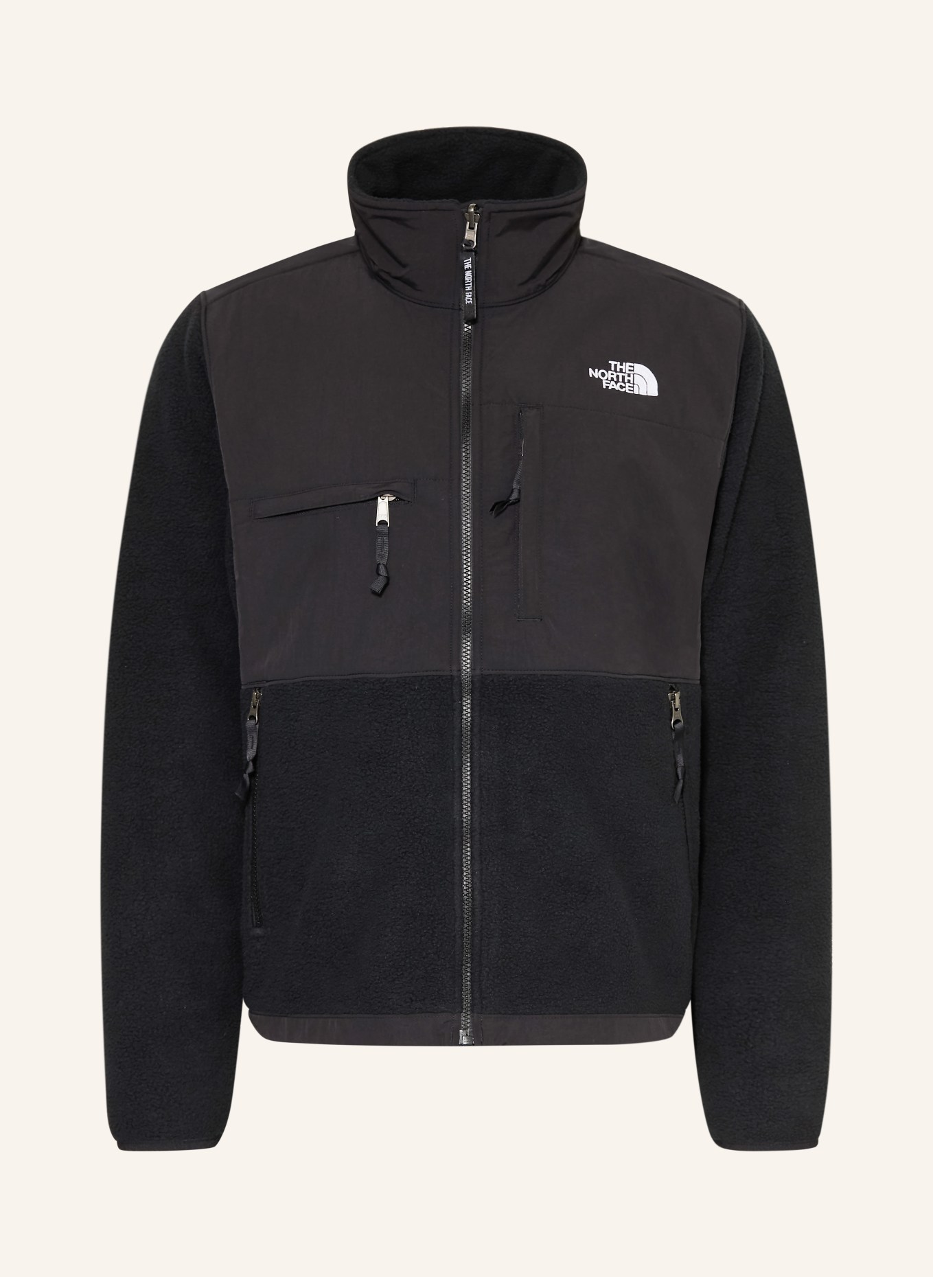 THE NORTH FACE Fleecejack DENALI in materiaalmix: ZWART