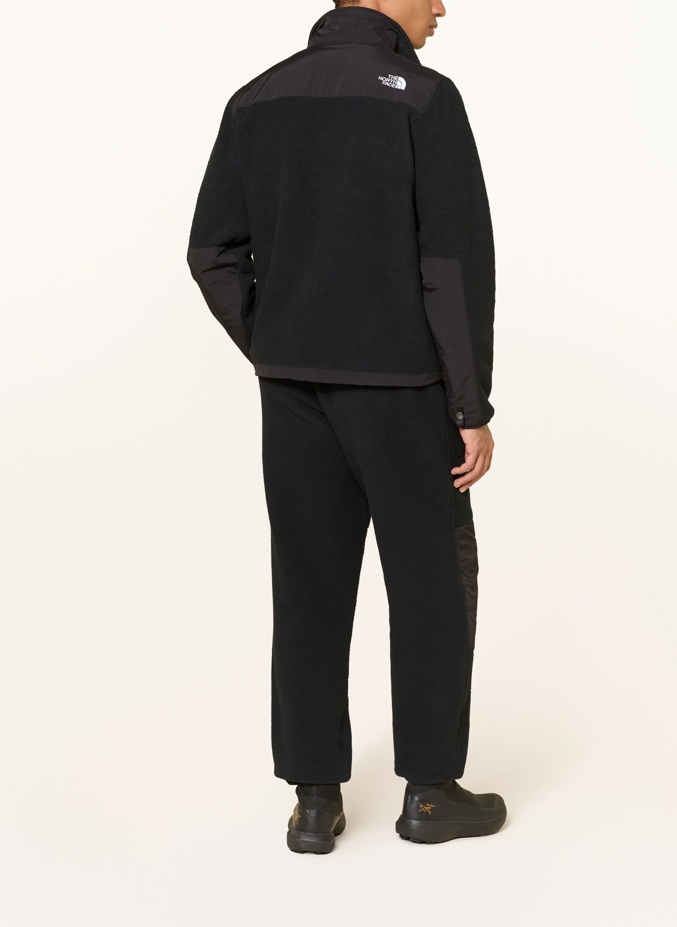 THE NORTH FACE Fleecejack DENALI in materiaalmix: ZWART
