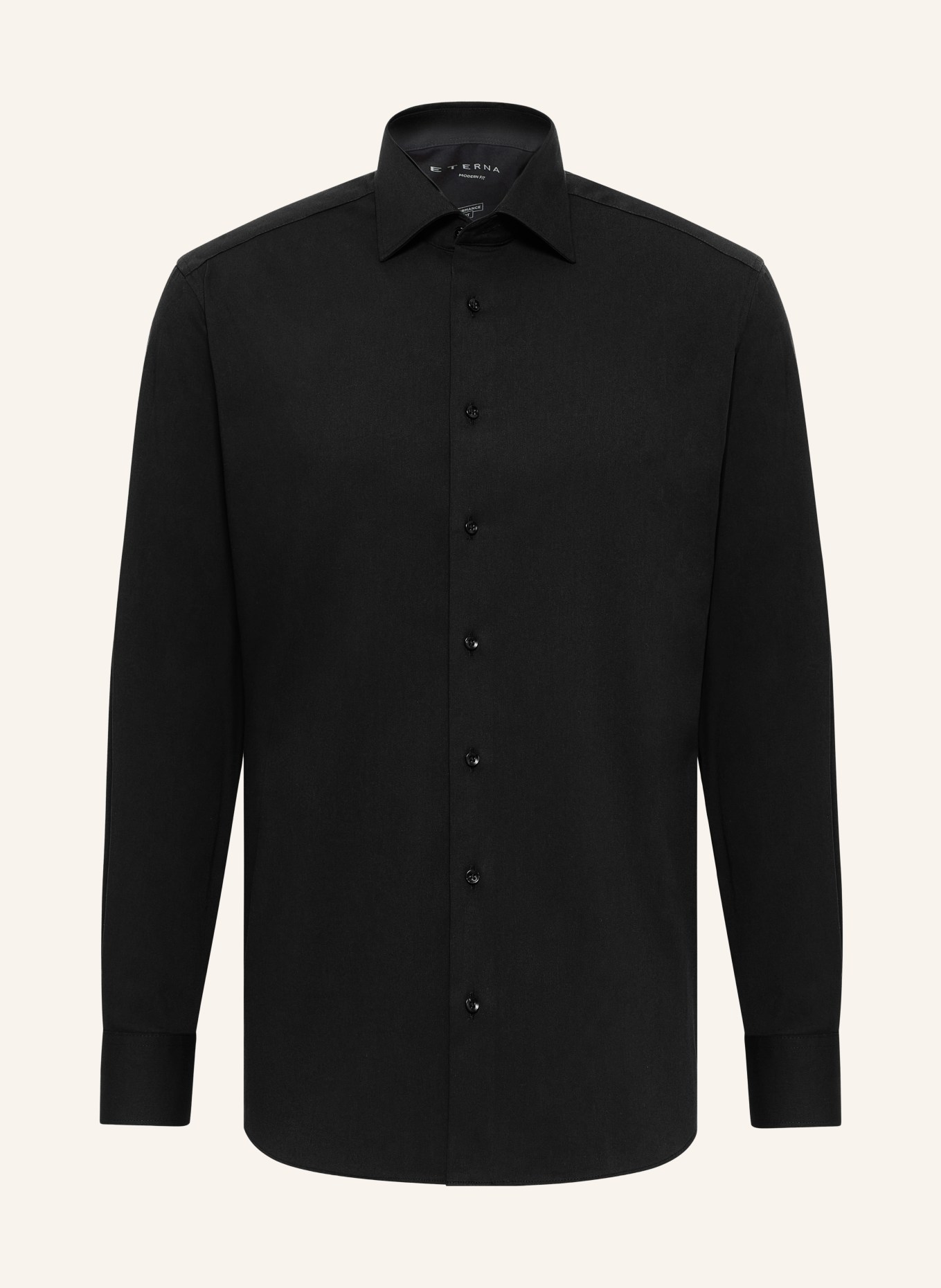 ETERNA Hemd Modern Fit: SCHWARZ