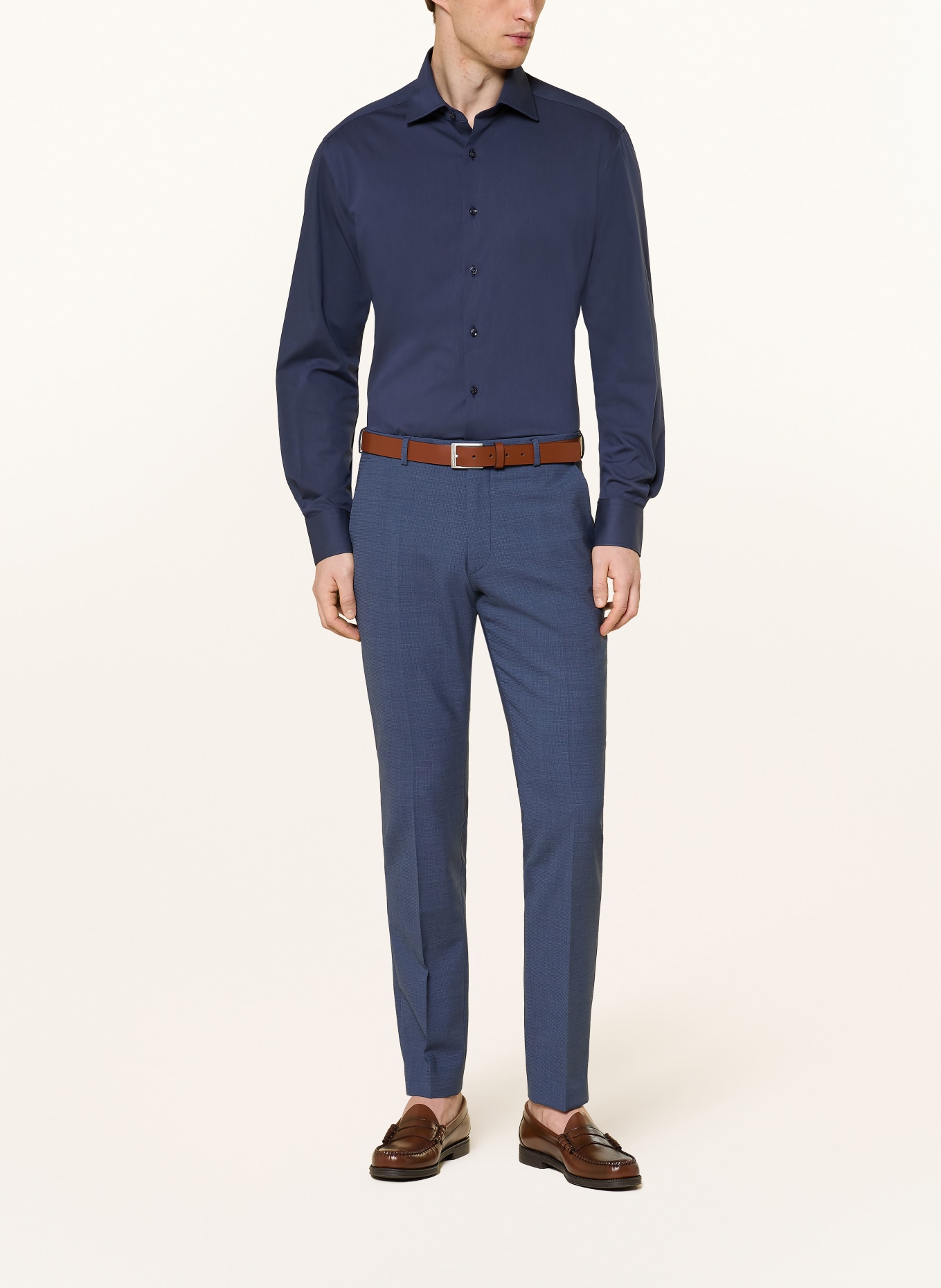 ETERNA Hemd Modern Fit: DUNKELBLAU