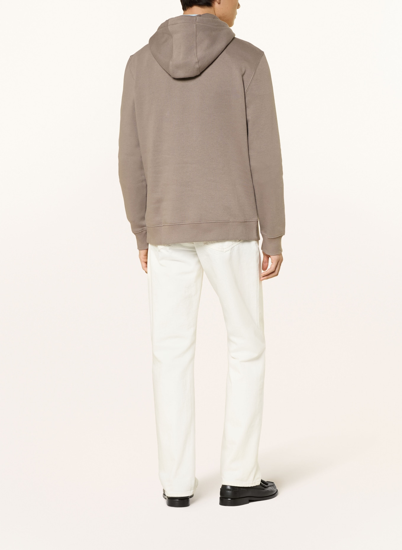 TOMMY JEANS Bluza z kapturem: SZAROBRĄZOWY