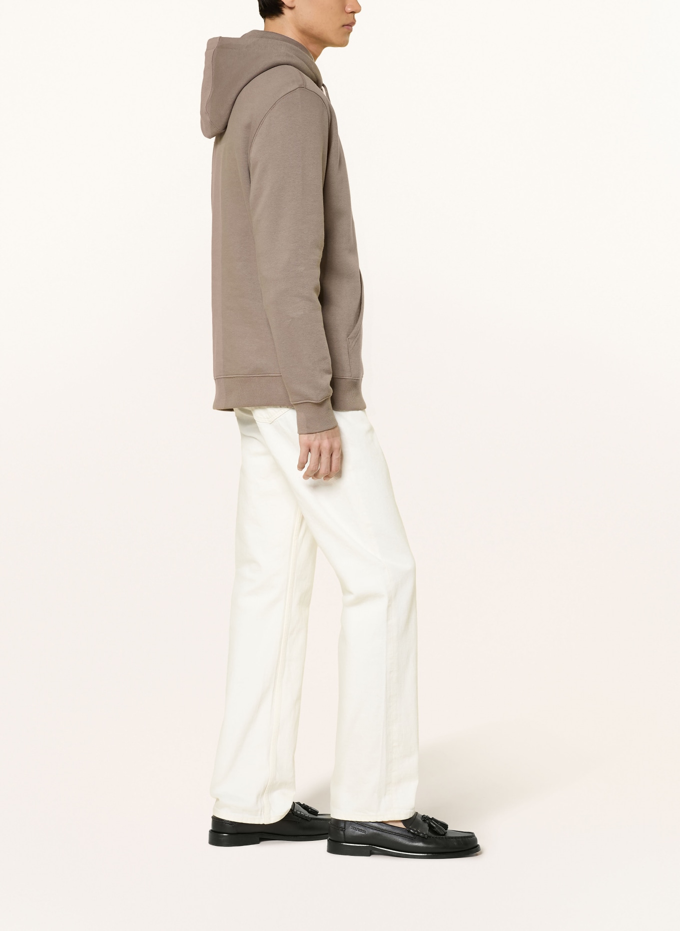 TOMMY JEANS Bluza z kapturem: SZAROBRĄZOWY