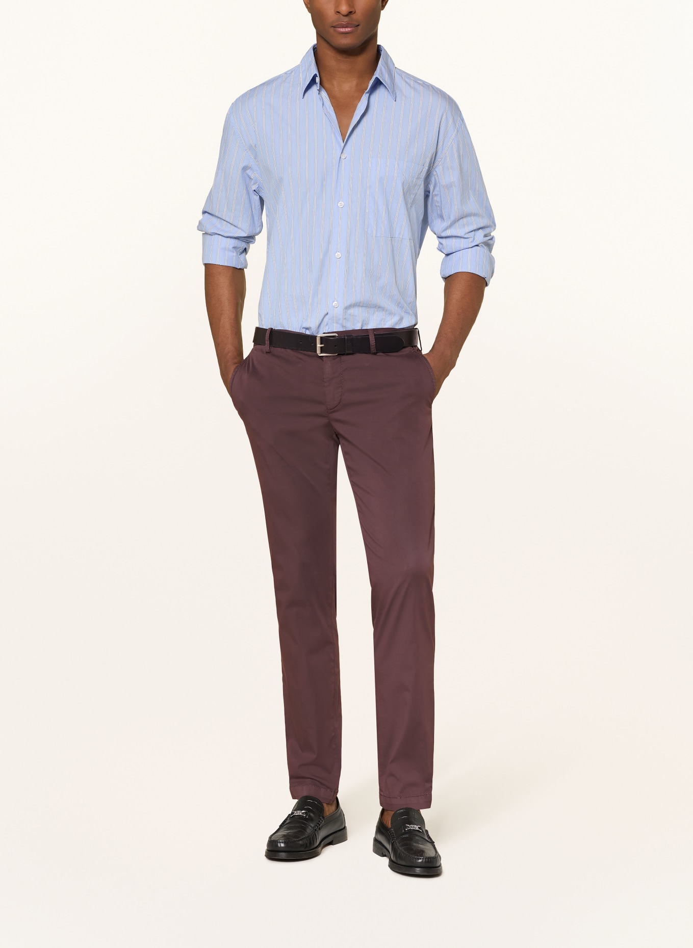 ALBERTO Chino JUMP slim fit: DARK RED