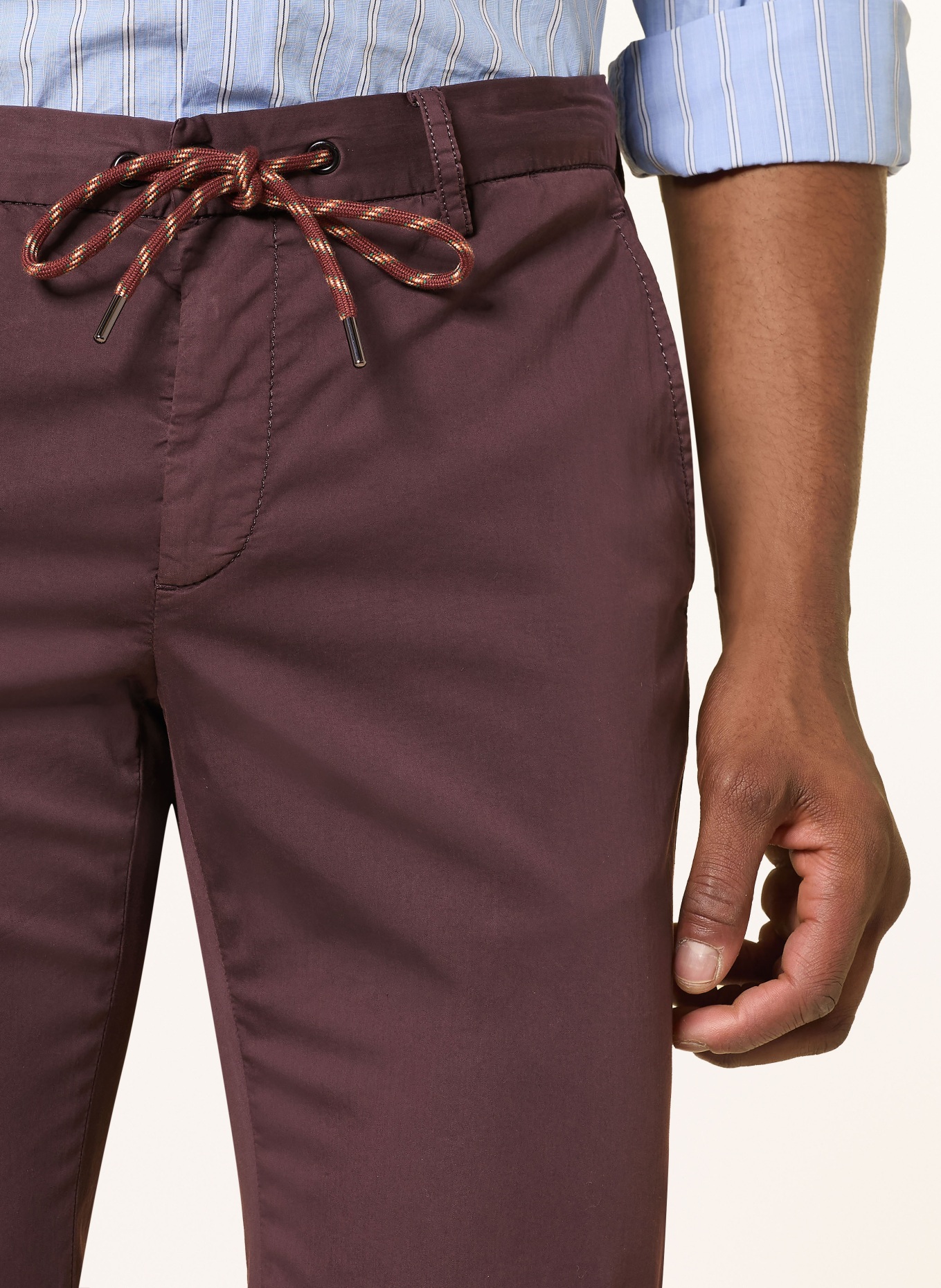 ALBERTO Chino JUMP slim fit: DARK RED