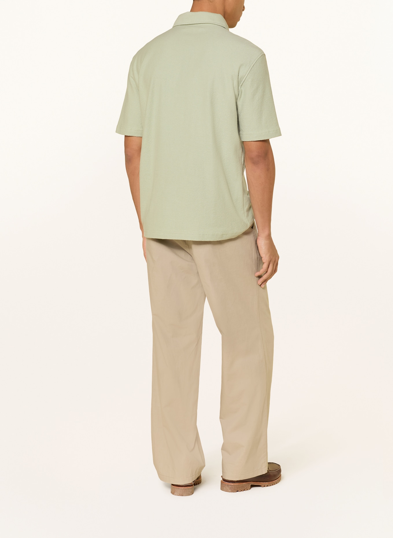 SAMSØE  SAMSØE Jersey polo shirt SAKVISTBRO Regular fit: LIGHT GREEN